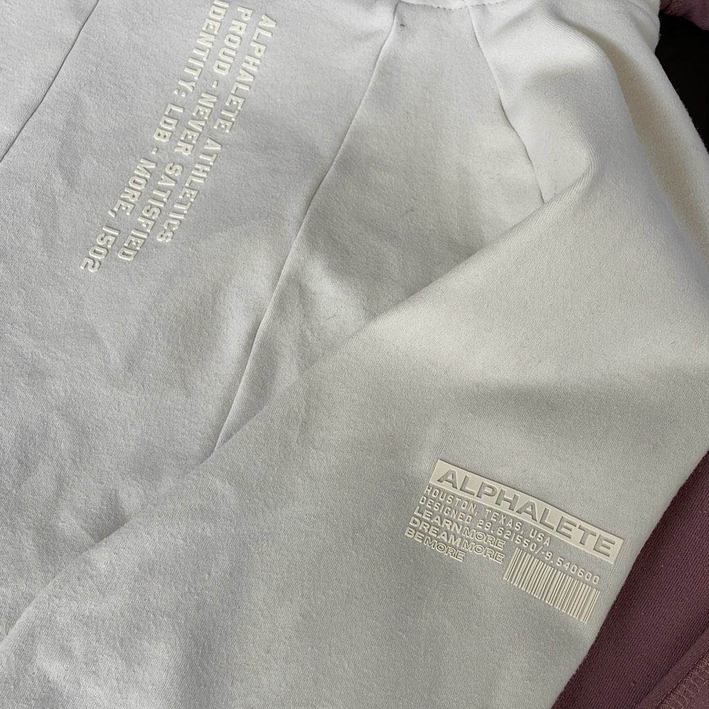 Other Alphalete Cropped White Hoodie Sweatshirt Logo s Size S / US 4 / IT 40 - 4 Thumbnail