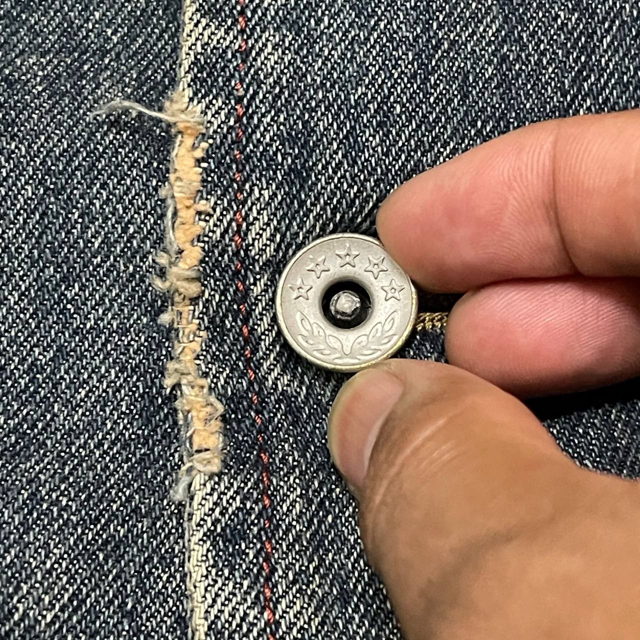 Japanese Brand Vintage PWPL Power of the People Denim Jacket Distressed Size US M / EU 48-50 / 2 - 5 Thumbnail