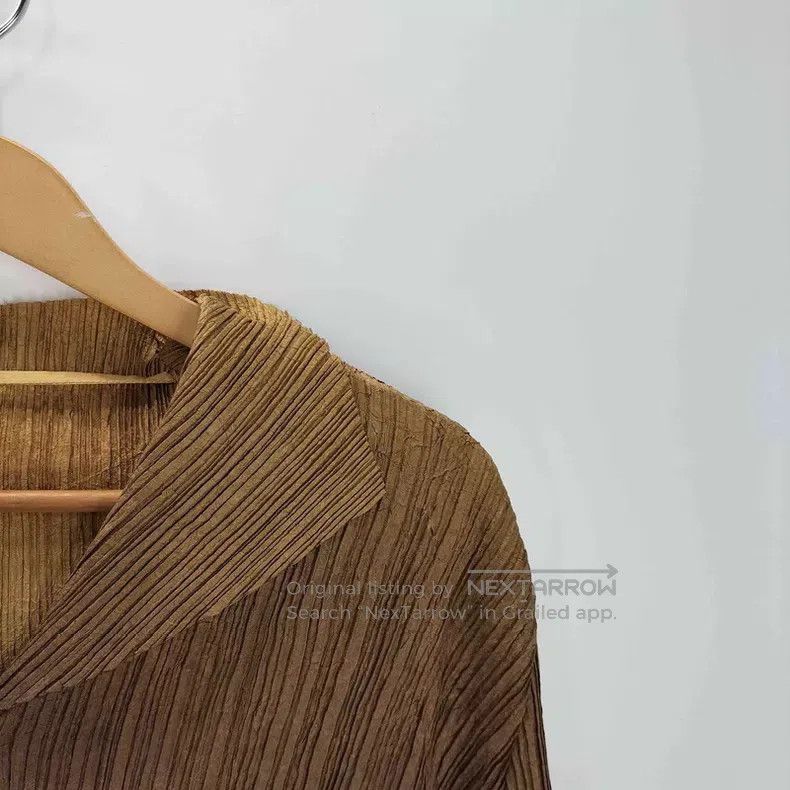 Issey Miyake Issey Miyake Brown Long Sleeve Top Size M / US 6-8 / IT 42-44 - 4 Thumbnail