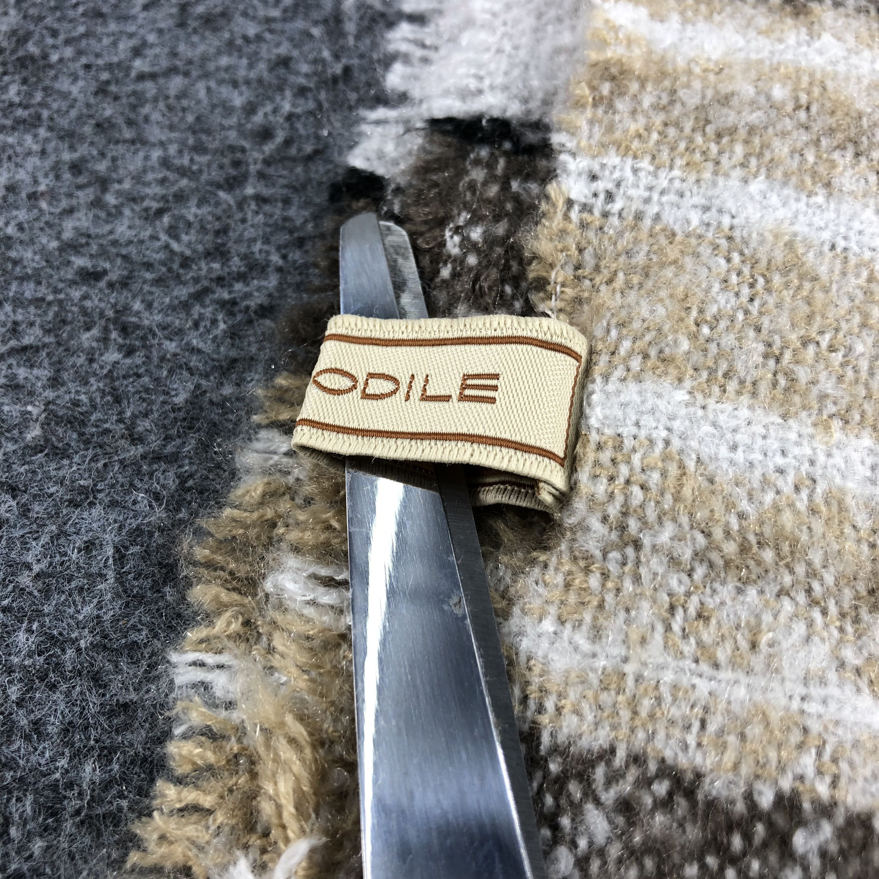 Vintage Crocodile Tartan Wool Scarf Muffler V828 Size ONE SIZE - 5 Thumbnail