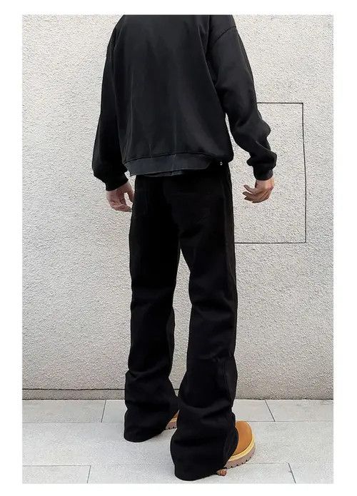 Jean Matsusaka x Rika Black Baggy Wide Leg Jeans Size US 33 - 6 Thumbnail