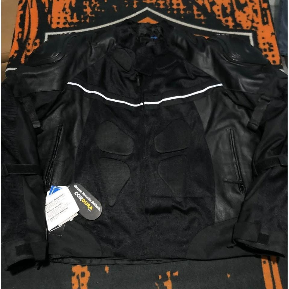 Leather NEW SEDICI Riding Jacket 2XL Men, Armor, Reflective Size US XXL / EU 58 / 5 - 6 Thumbnail