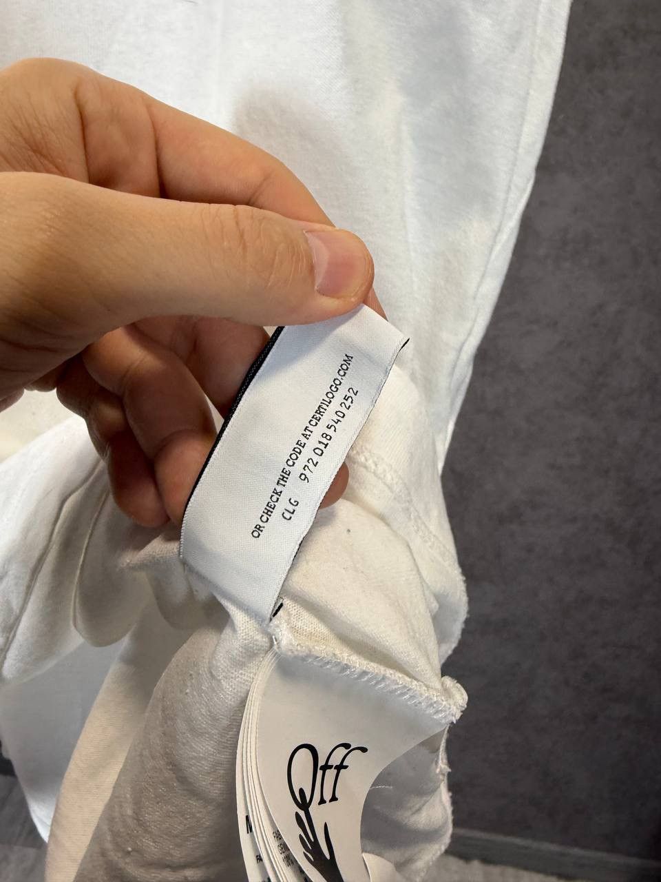 Off-White Off-white designer big logo tee Size US M / EU 48-50 / 2 - 7 Thumbnail