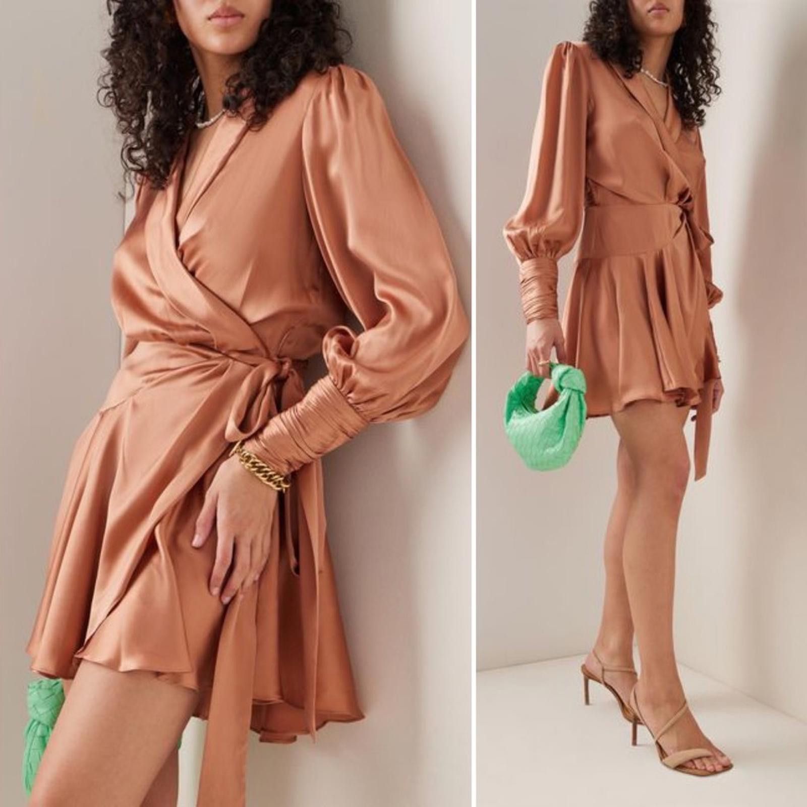 Other Zimmerman Silk Wrap Mini Dress in Biscuit Size M / US 6-8 / IT 42-44 - 1 Thumbnail