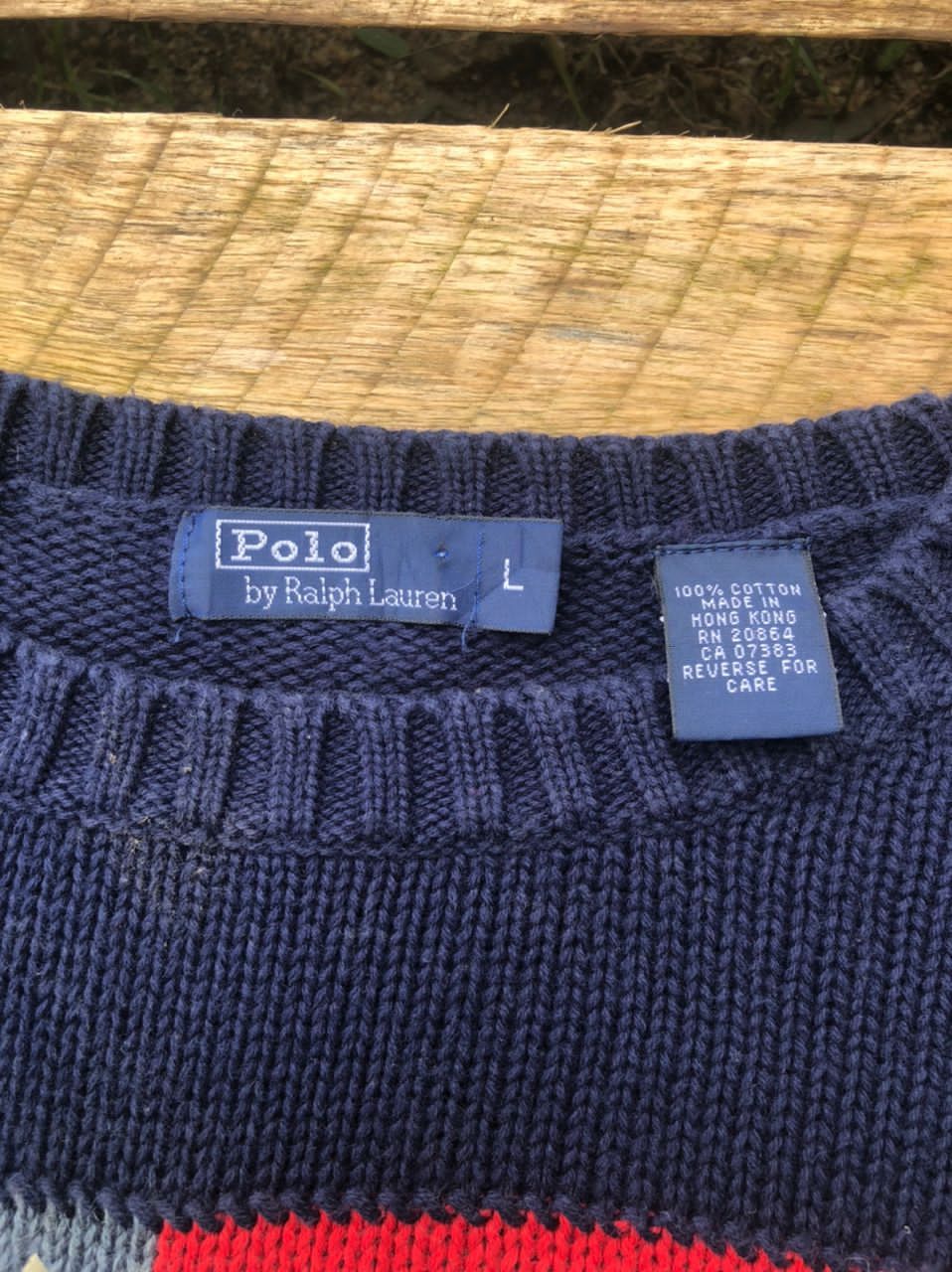 Polo Ralph Lauren × Ralph Lauren × Vintage Vintage Polo by Ralph Lauren Flag Usa Knitwear Size US S / EU 44-46 / 1 - 3 Thumbnail