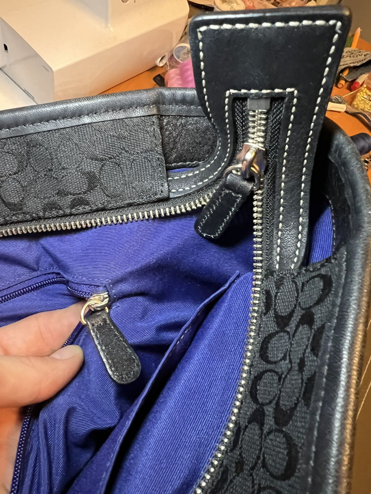 Coach Vintage Coach jumbo monogram leather hybrid tote bag Size ONE SIZE - 18 Thumbnail