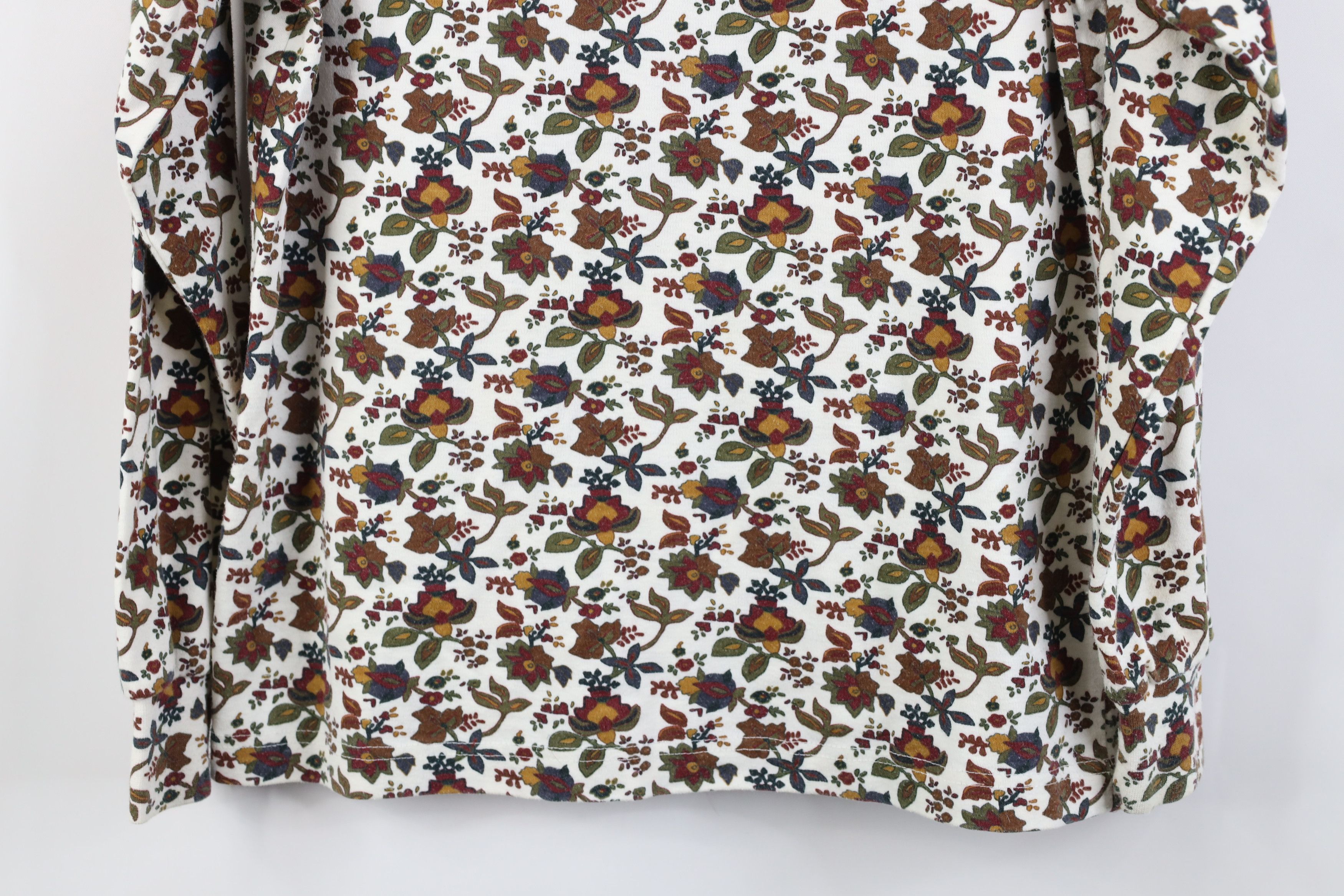 Vintage Vintage 90s Streetwear All Over Print Turtleneck T-Shirt Size S / US 4 / IT 40 - 10 Thumbnail
