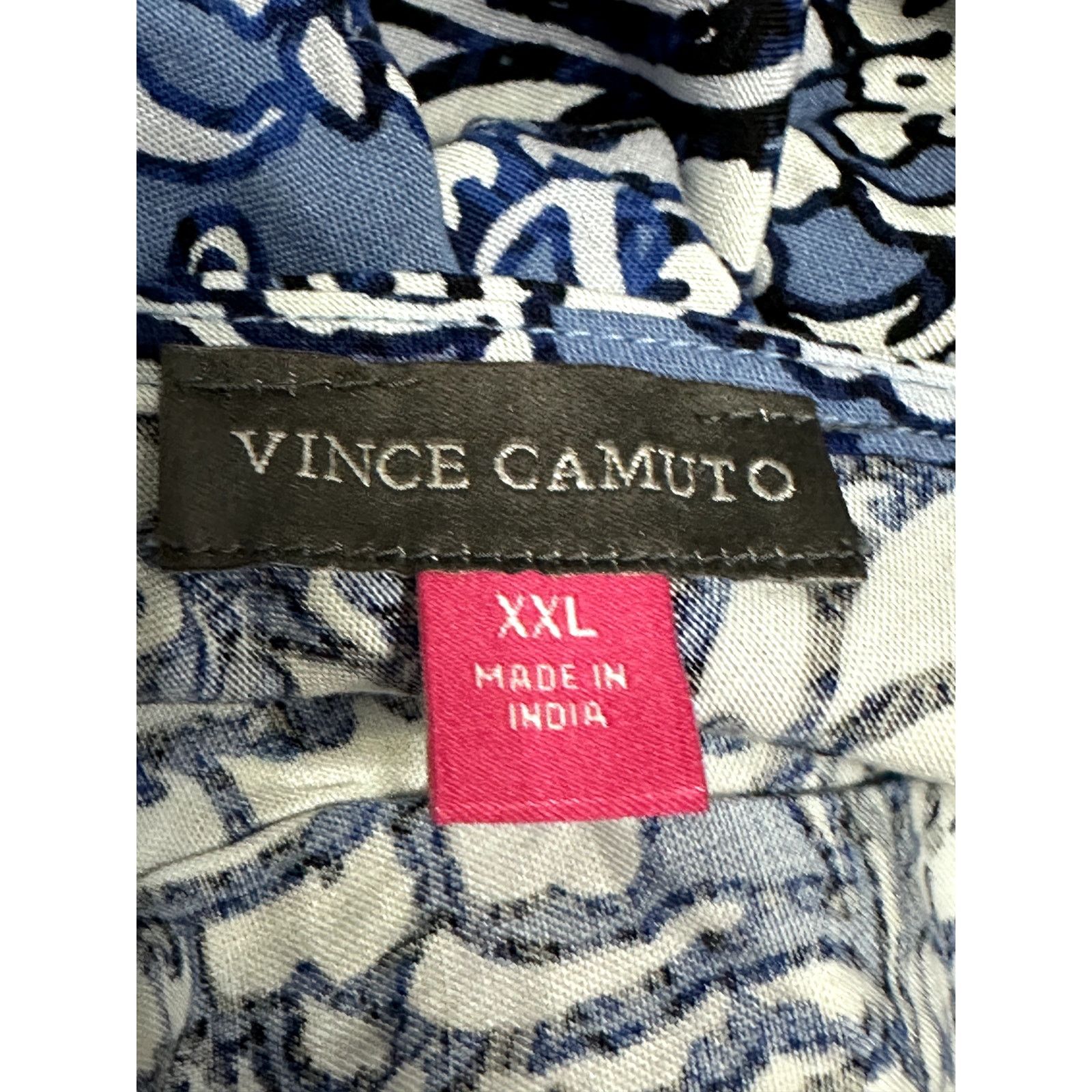 Vince Camuto Vince Camuto Plus XXL Blue Paisley Flowy Maxi Slip Dress NWT Size XXL / US 16-18 / IT 52-54 - 9 Thumbnail