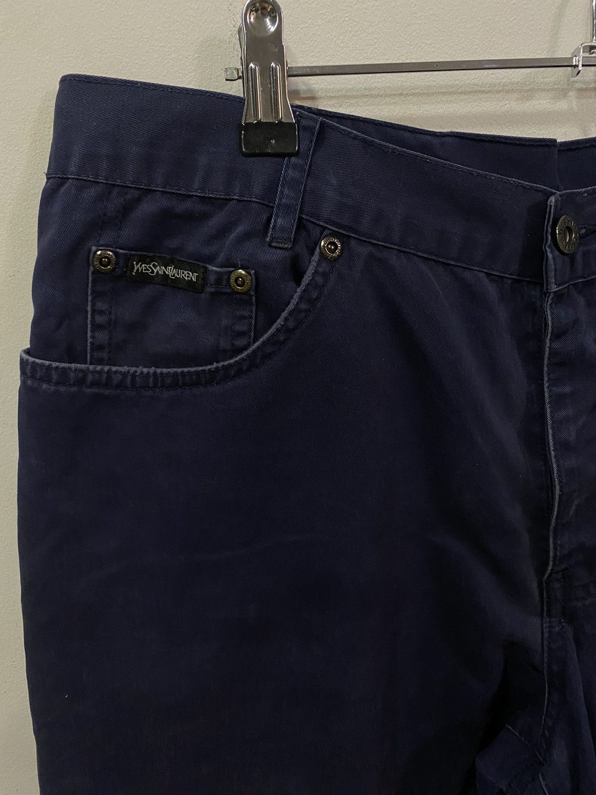 Yves Saint Laurent 36x32 YSL Jeans Denim Pants Cotton Navy Size US 36 / EU 52 - 8 Thumbnail