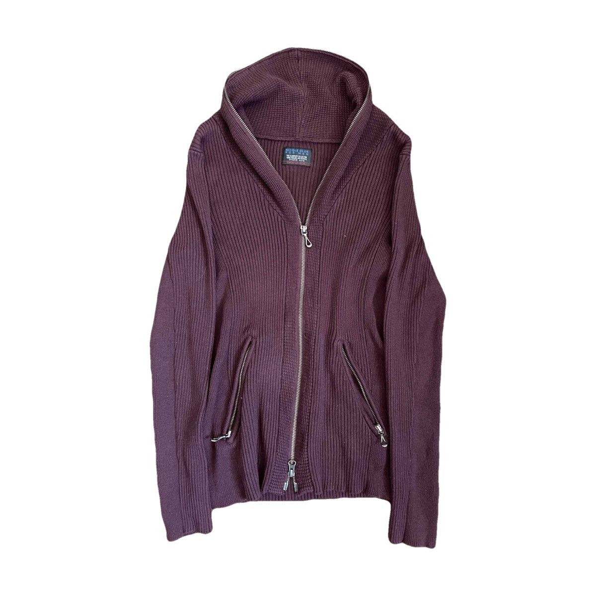 If Six Was Nine 2000s Japanese archive zip up knit streched sweater Size US S / EU 44-46 / 1 - 2 Thumbnail