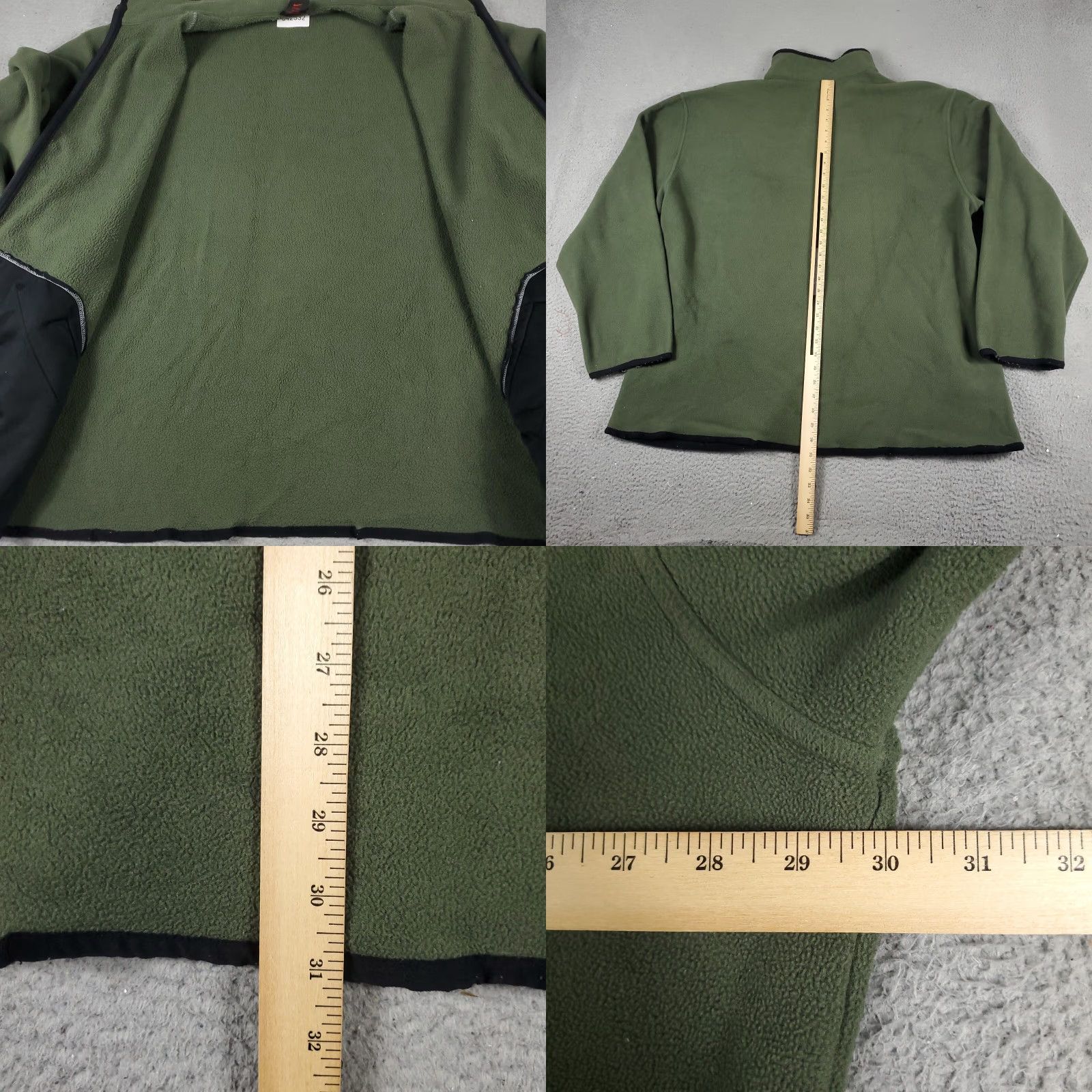 Nike VINTAGE Nike Sweatshirt Mens XL Green Fleece Full Zip Mock Neck Logo Swoosh 90s Sports Mens Size US XL / EU 56 / 4 - 8 Thumbnail