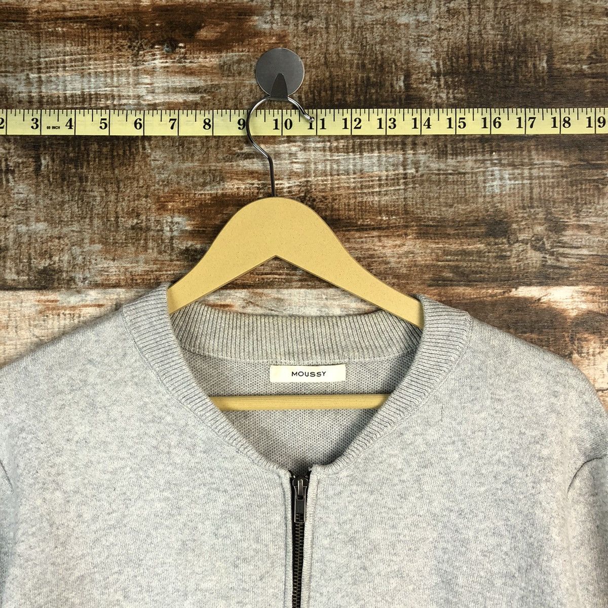 Homespun Knitwear × Japanese Brand Moussy Grey Knitwear #A965 Size S / US 4 / IT 40 - 4 Thumbnail