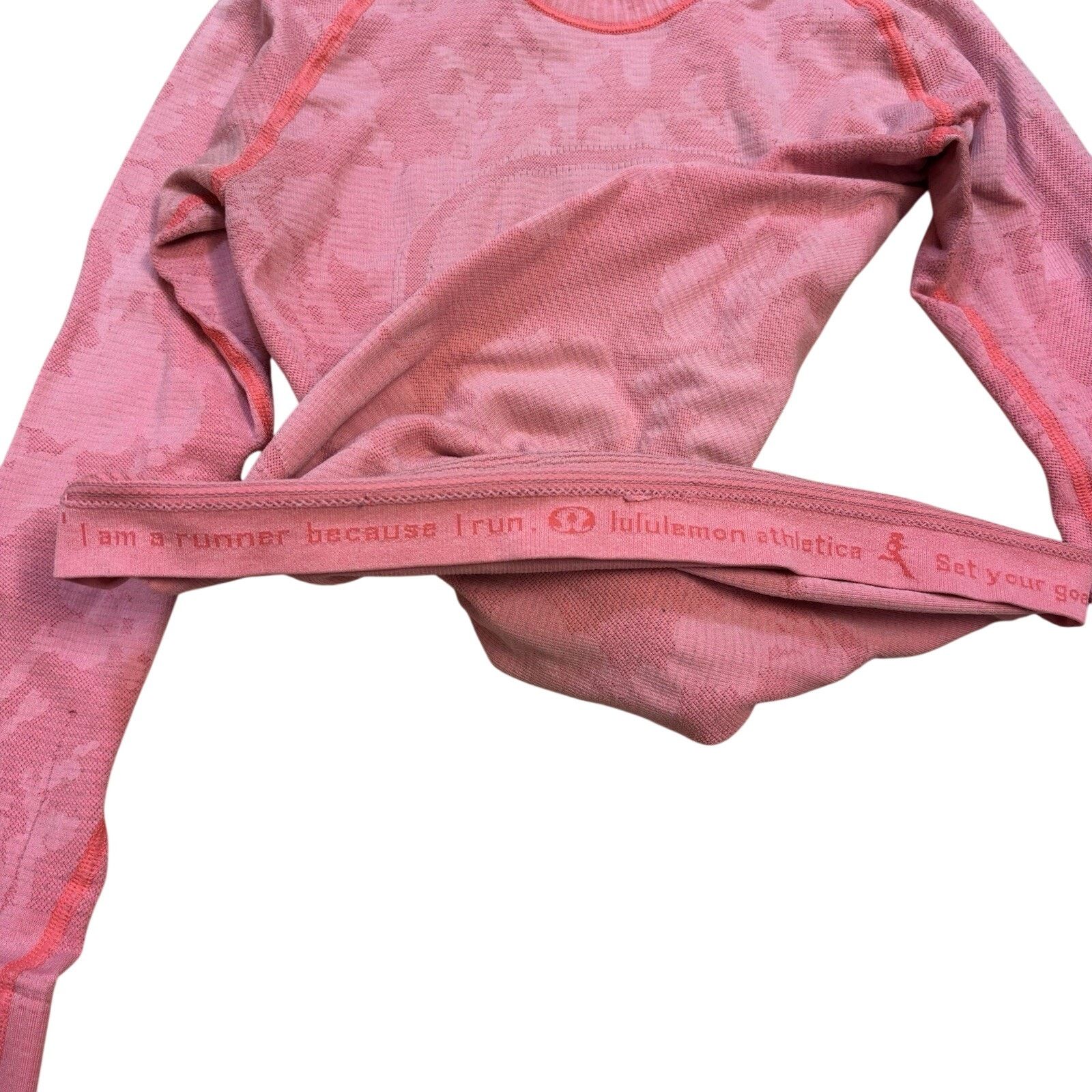 Lululemon Lululemon Run Swiftly Tech Long Sleeve Pink Flash Womens 4 Size S / US 4 / IT 40 - 8 Thumbnail
