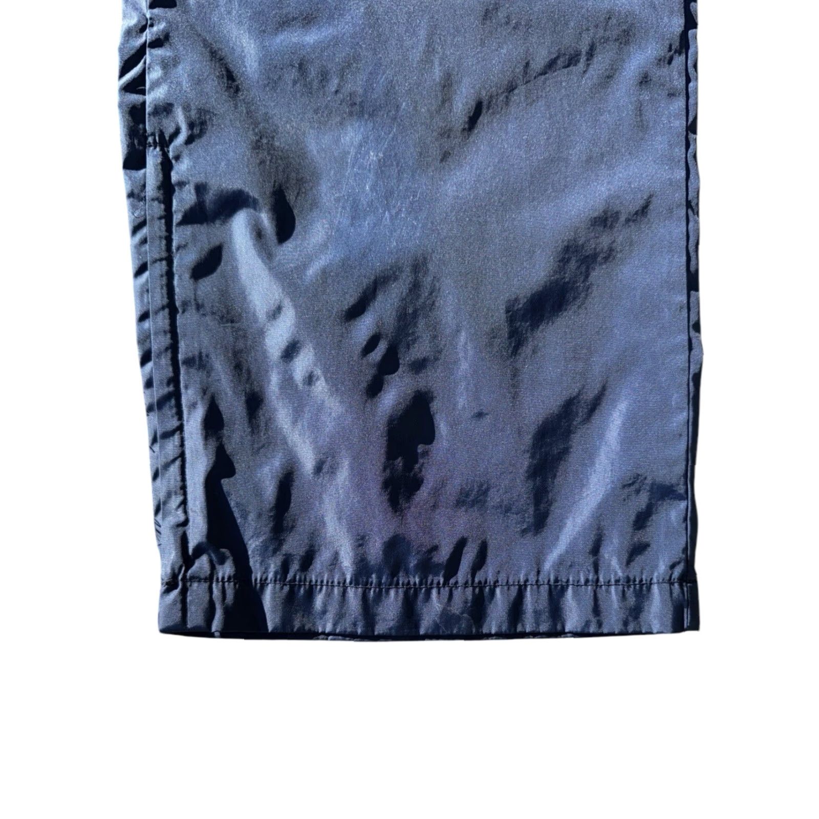 Nike VINTAGE Nike 80s Blue Nylon Embroidered Logo Baggy Wide Leg Track Pants Sz M Mens Regular Blue 80s Nike Logo Track Pants Wide-Leg Nylon Men M Size US 31 - 5 Thumbnail