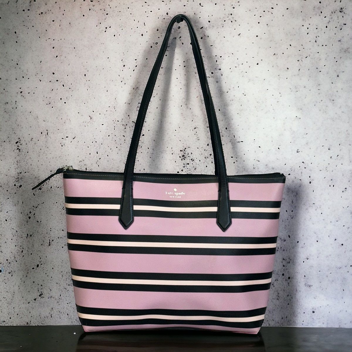 image of Kate Spade Tote in Pink/White/Black, Women's