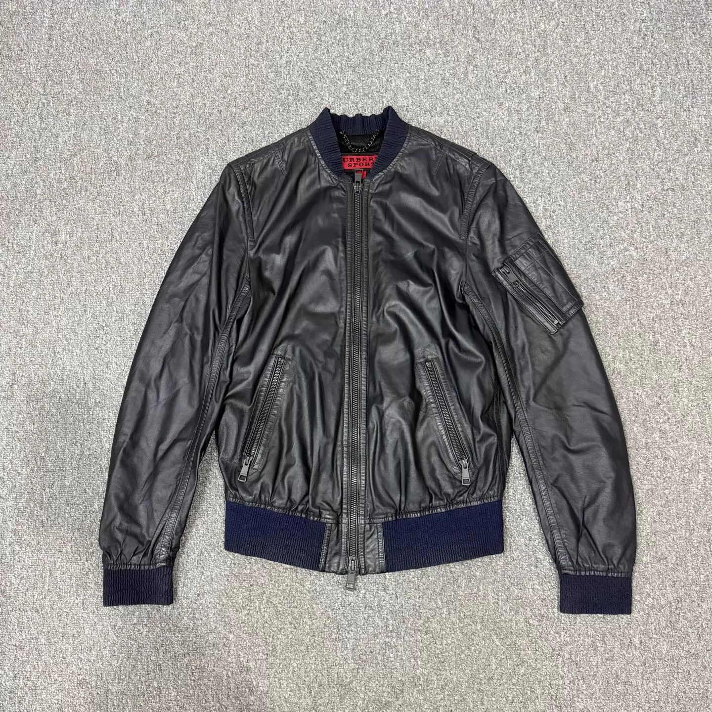 Burberry Burberry Black Leather Jacket S 95 New Size US S / EU 44-46 / 1 - 1 Thumbnail