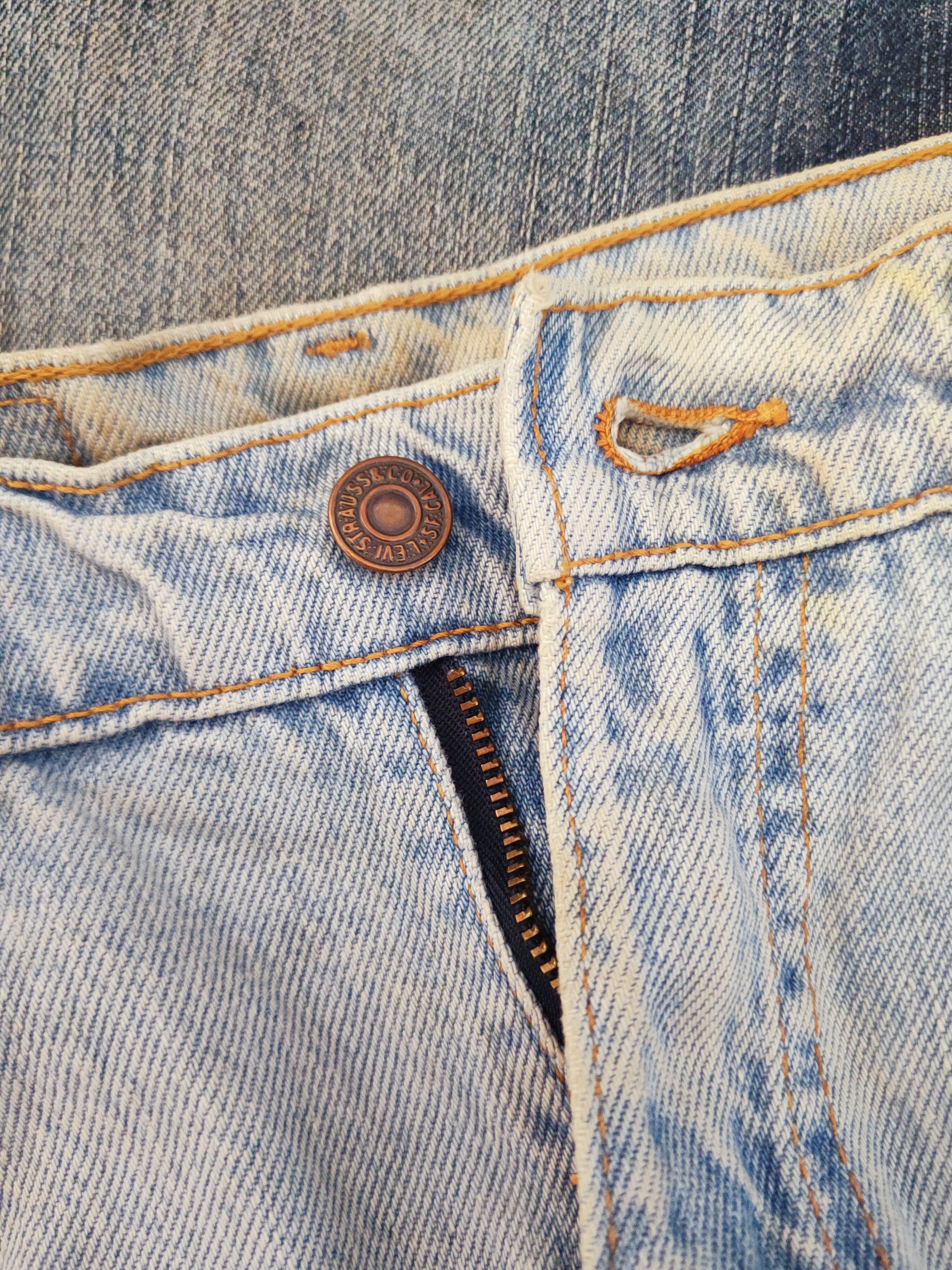 Levi's × Vintage Levi's Blue Distressed Ripped Jeans (Vintage Stuff) Size US 34 / EU 50 - 16 Thumbnail