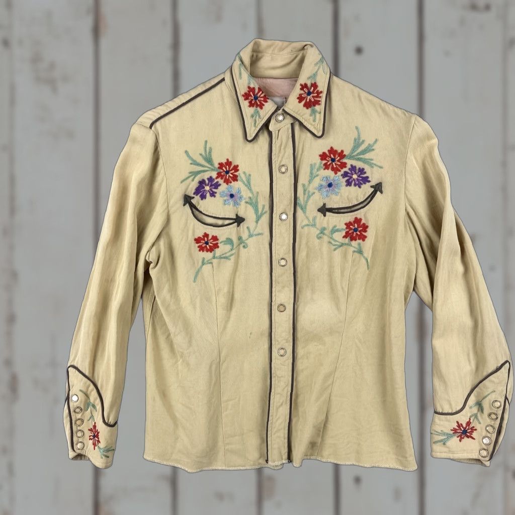Vintage VINTAGE California Ranchwear Shirt Womens 1950s Hand ...