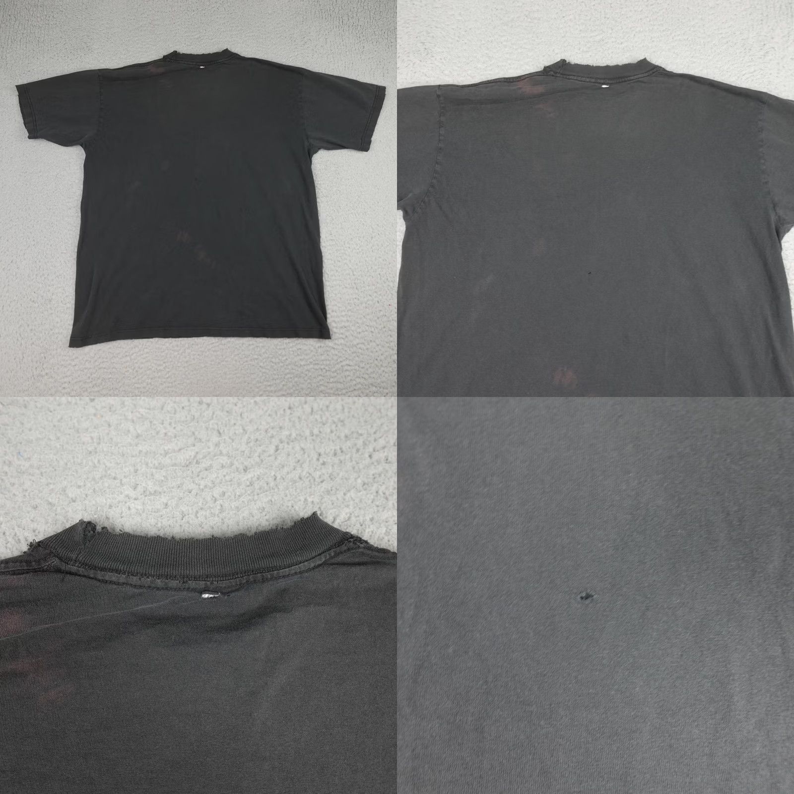 Vintage VINTAGE Wolf Shirt XL Black Graphic Wildlife Nature Distressed Short Sleeve Mens Size US XL / EU 56 / 4 - 9 Thumbnail