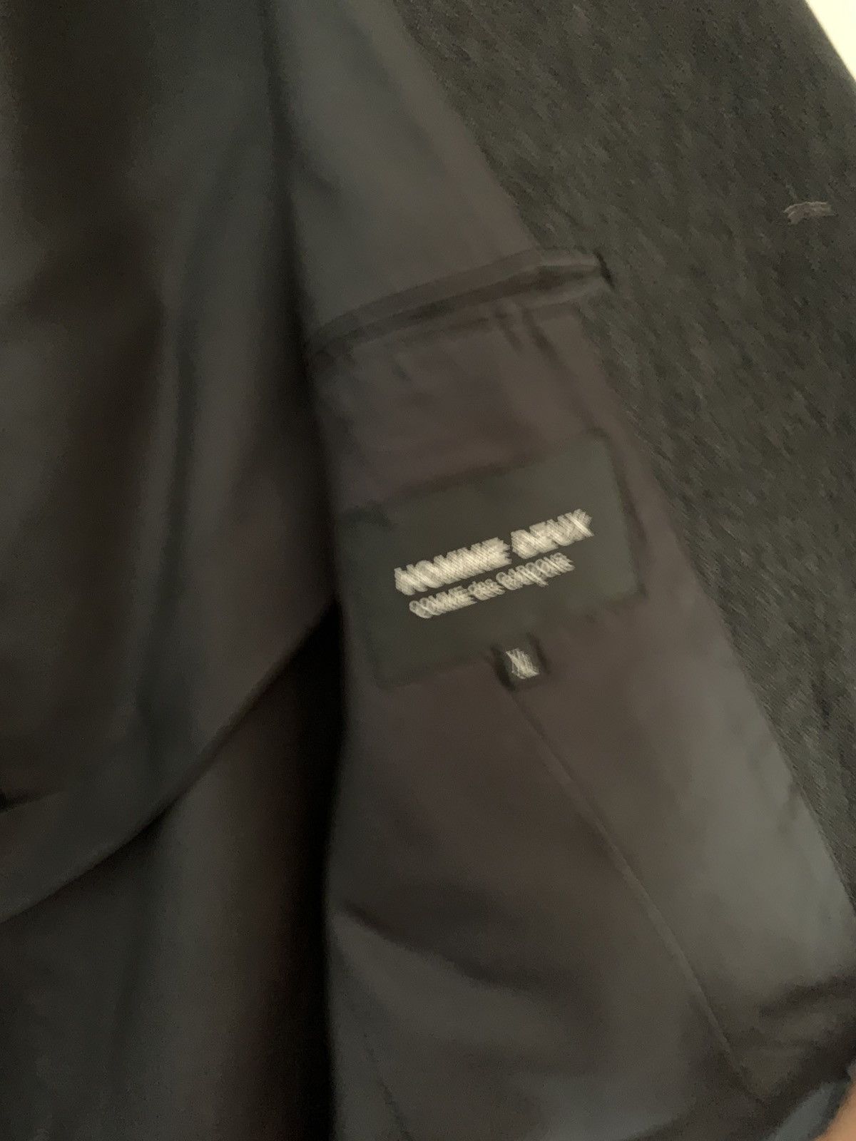 Comme des Garcons Homme Deux Grey wool asymmetric jacket double breasted size XL Size 42L - 3 Thumbnail