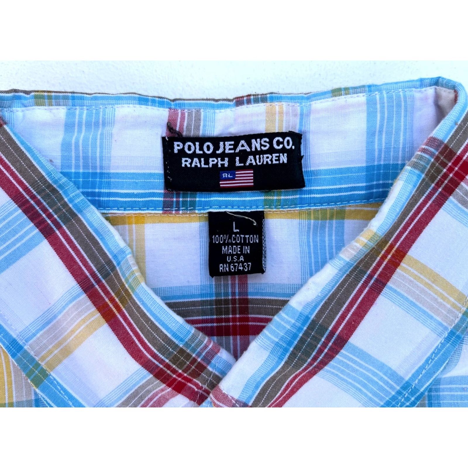 Ralph Lauren VINTAGE Polo Jeans Co. Ralph Lauren Shirt Size US L / EU 52-54 / 3 - 4 Thumbnail
