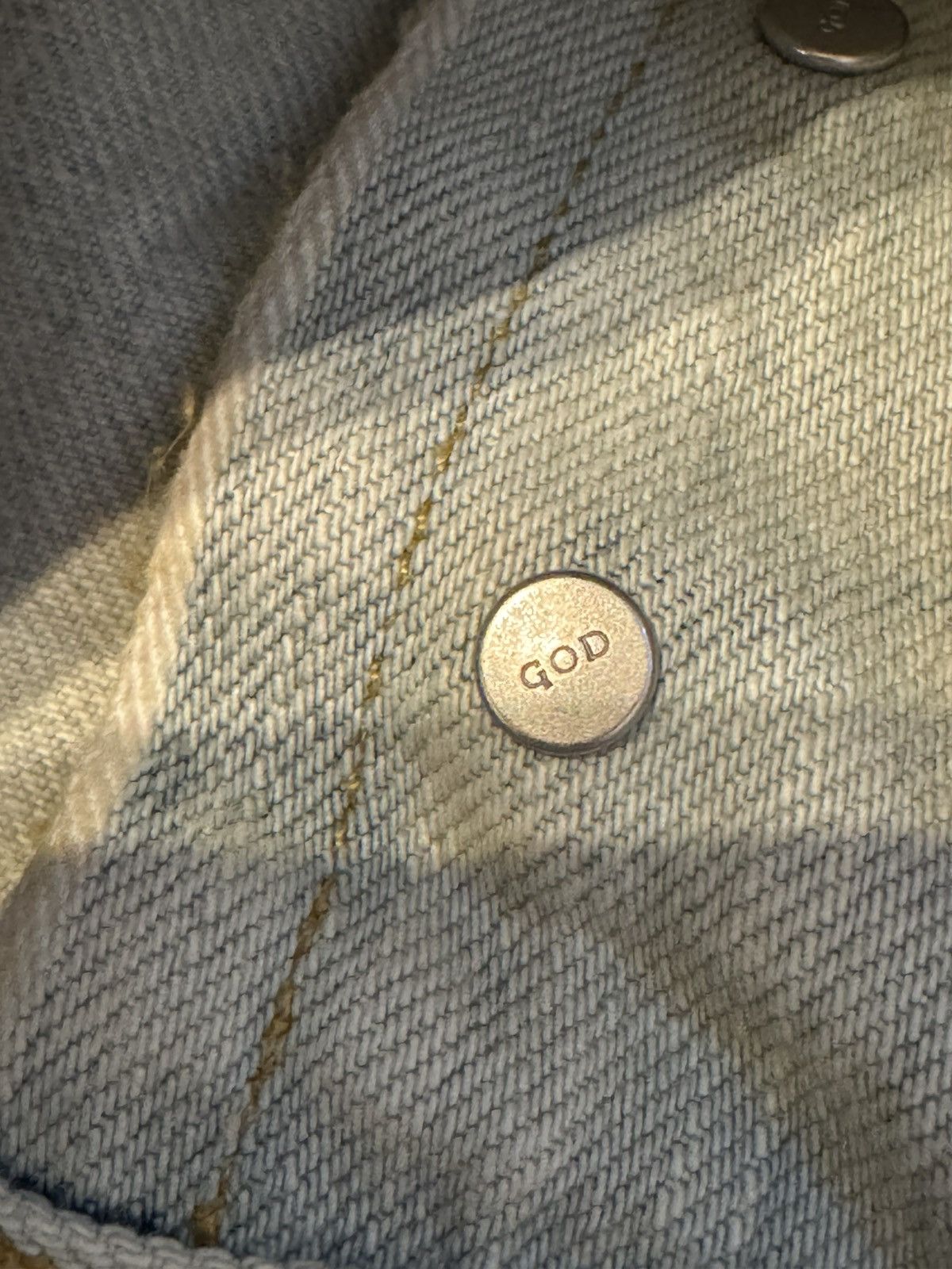 Fear of God 🔥Fear of God Blue Selvedge Inverted Holy Water Jeans SZ 32 Size US 32 / EU 48 - 4 Thumbnail