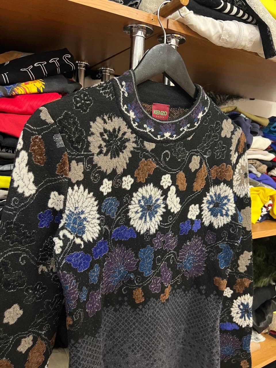 Kenzo Kenzo Paris Vintage 90s Crazy Wool Knitted Luxury Sweater Size M / US 6-8 / IT 42-44 - 6 Thumbnail