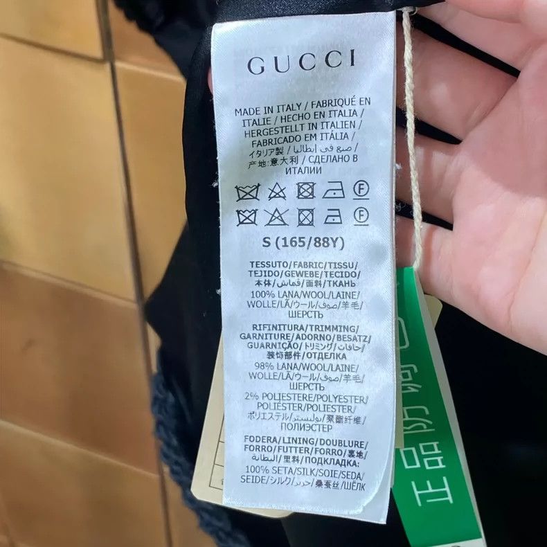 Gucci Gucci Popular black old flower full-print woven trim wool c Size US S / EU 44-46 / 1 - 4 Thumbnail