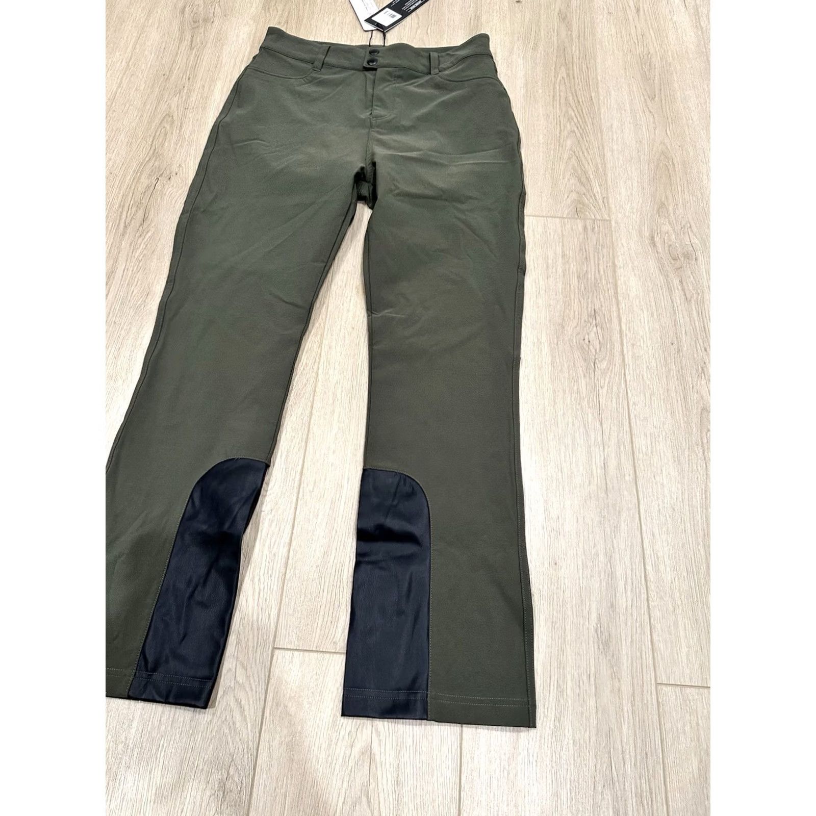 Olive NWT Alp-n-Rock Naomi Straight Leg Pants Olive Size Medium Olive Green Nylon Spandex Dress Pants Front Flat Front Comfort Stretch Womens Pants Size 32" / US 10 / IT 46 - 2 Thumbnail