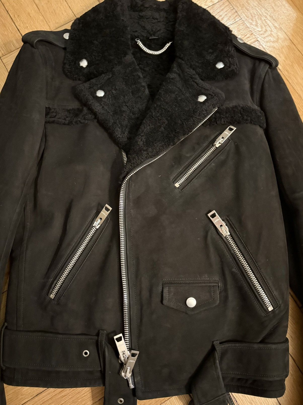 Burberry Prorsum Burberry Prorsum Shearling Biker Size US M / EU 48-50 / 2 - 8 Thumbnail