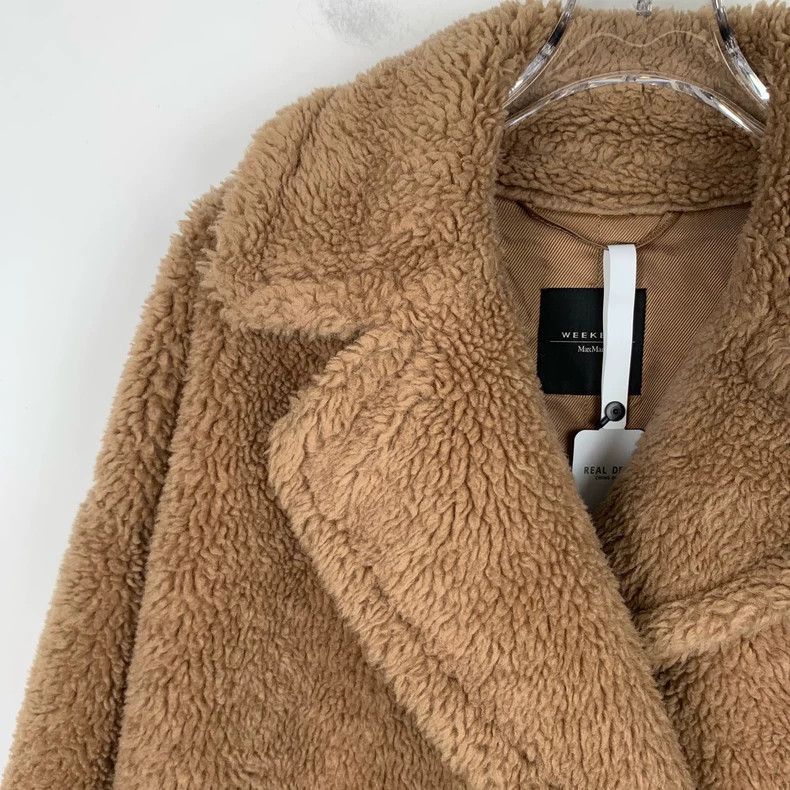 Max Mara Max Mara Lapel camel wool blend teddy coat Size M / US 6-8 / IT 42-44 - 3 Thumbnail