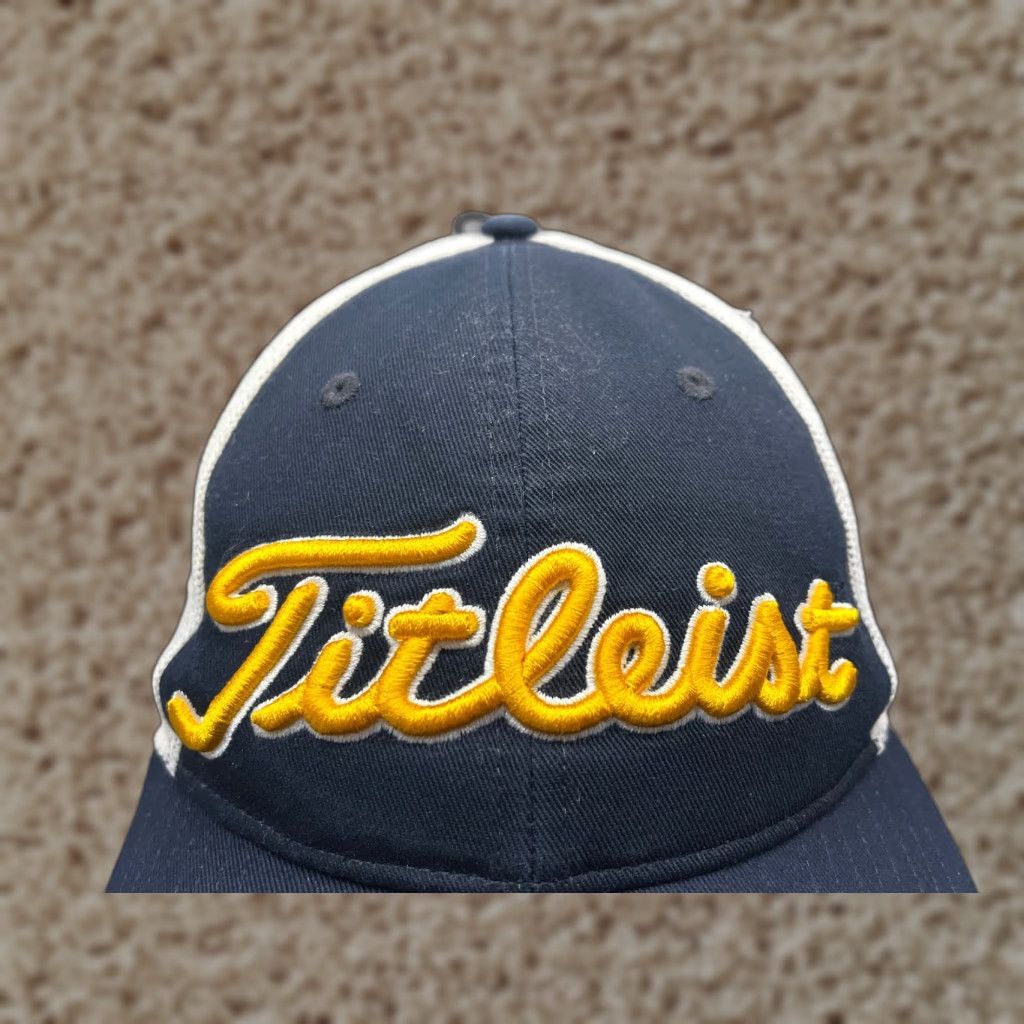 Titleist Titleist Trucker Hat Adult One Size Blue Yellow Cotton Polyester Logo Sports Adjustable Size ONE SIZE - 1 Thumbnail