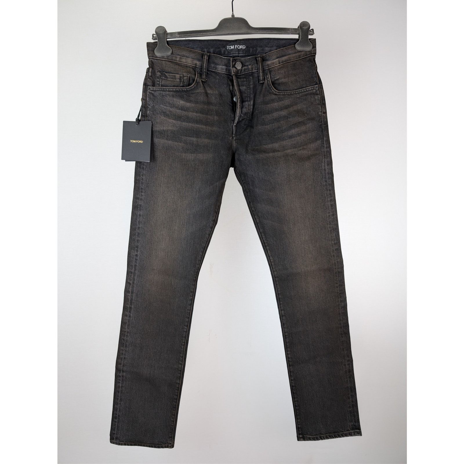 Tom Ford o1rshd1 Straight Fit Denim Jeans in Brown Size US 32 / EU 48 - 2 Thumbnail