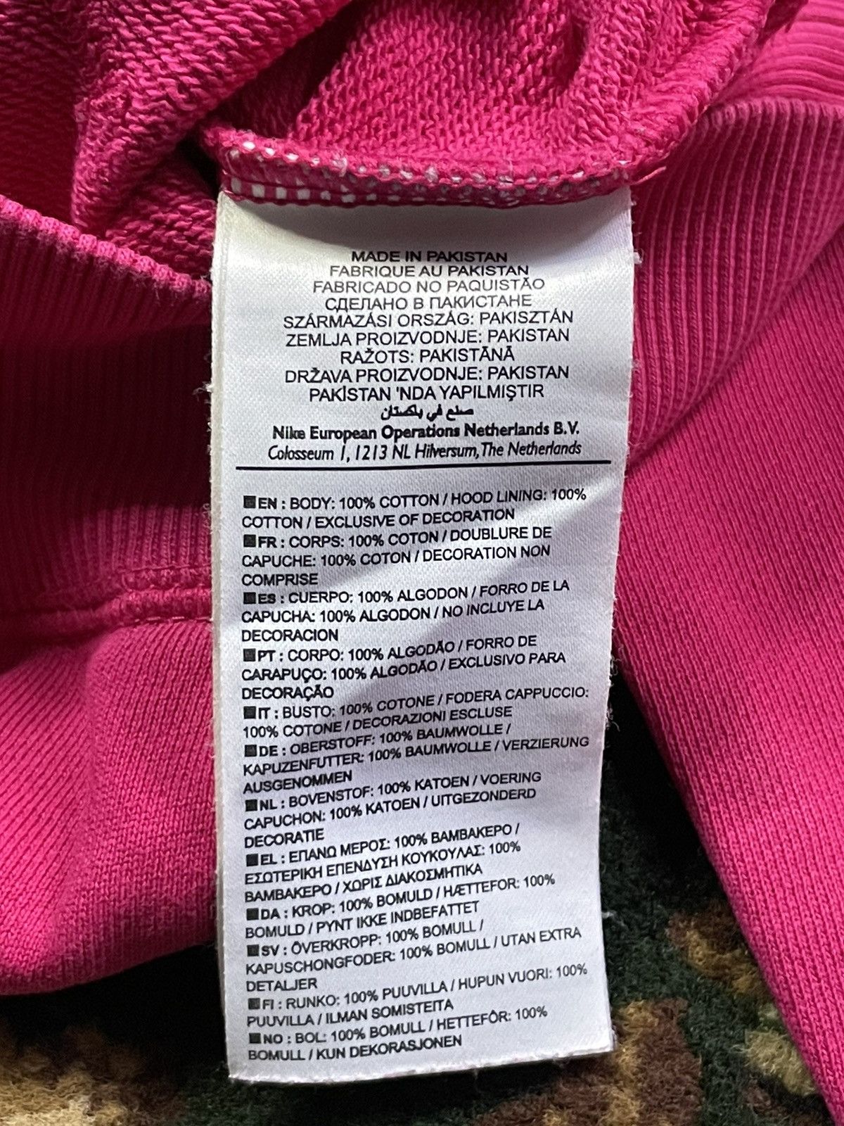 Nike Nike 00’s Vintage Zip Hoodie Y2K Pink Big Logo RARE Size M / US 6-8 / IT 42-44 - 7 Thumbnail