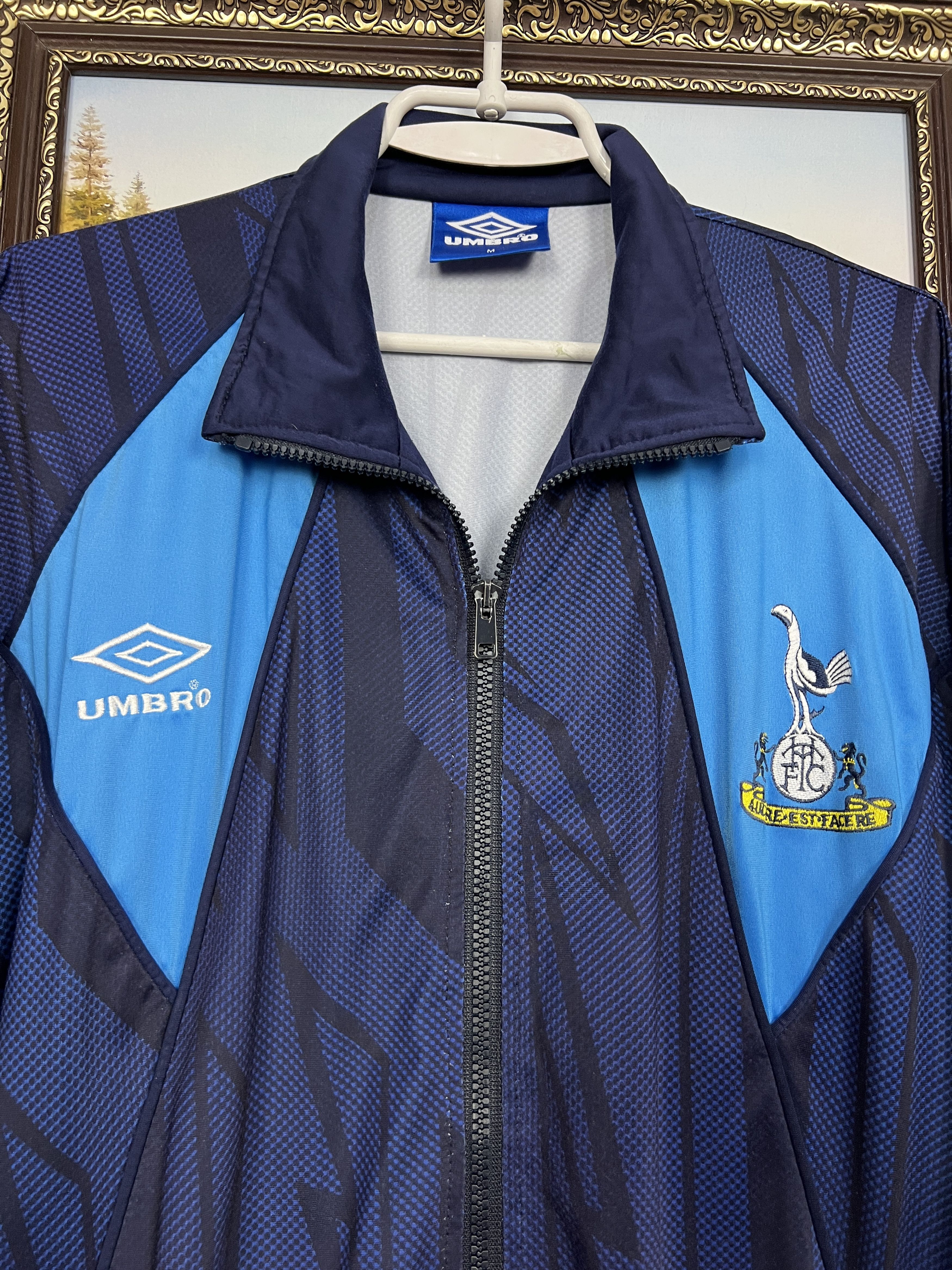Umbro Vintage 90's Tottenham Hotspur Football Jacket Track Top Zip Size US M / EU 48-50 / 2 - 3 Thumbnail