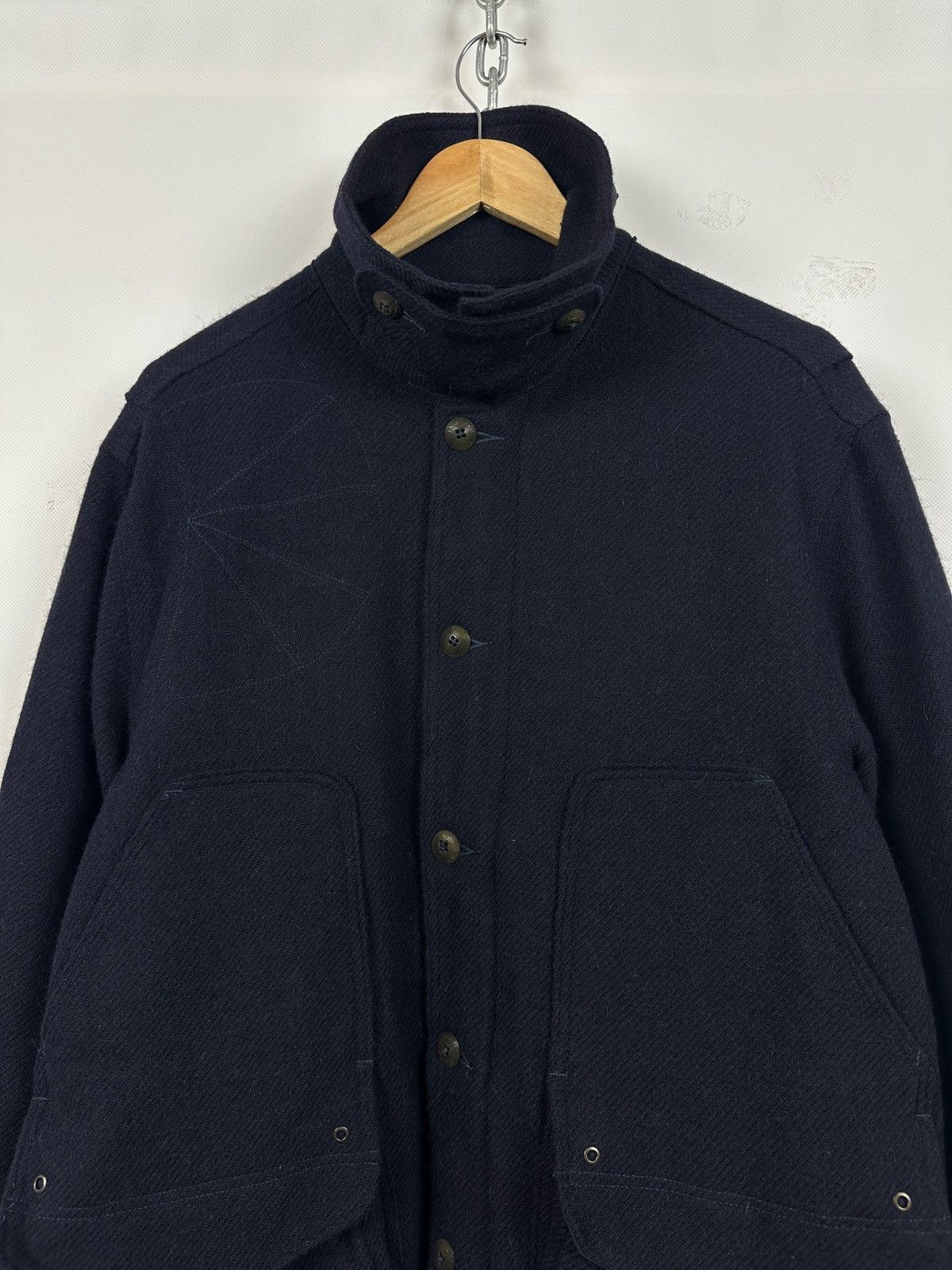 Polo Ralph Lauren Polo Ralph Lauren Wool/Alpaca Navy Blue Military Jacket Size US L / EU 52-54 / 3 - 5 Thumbnail