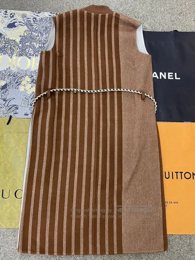 Hermes Hermes Brown Cashmere Long Vest. Size US M / EU 48-50 / 2 - 2 Thumbnail