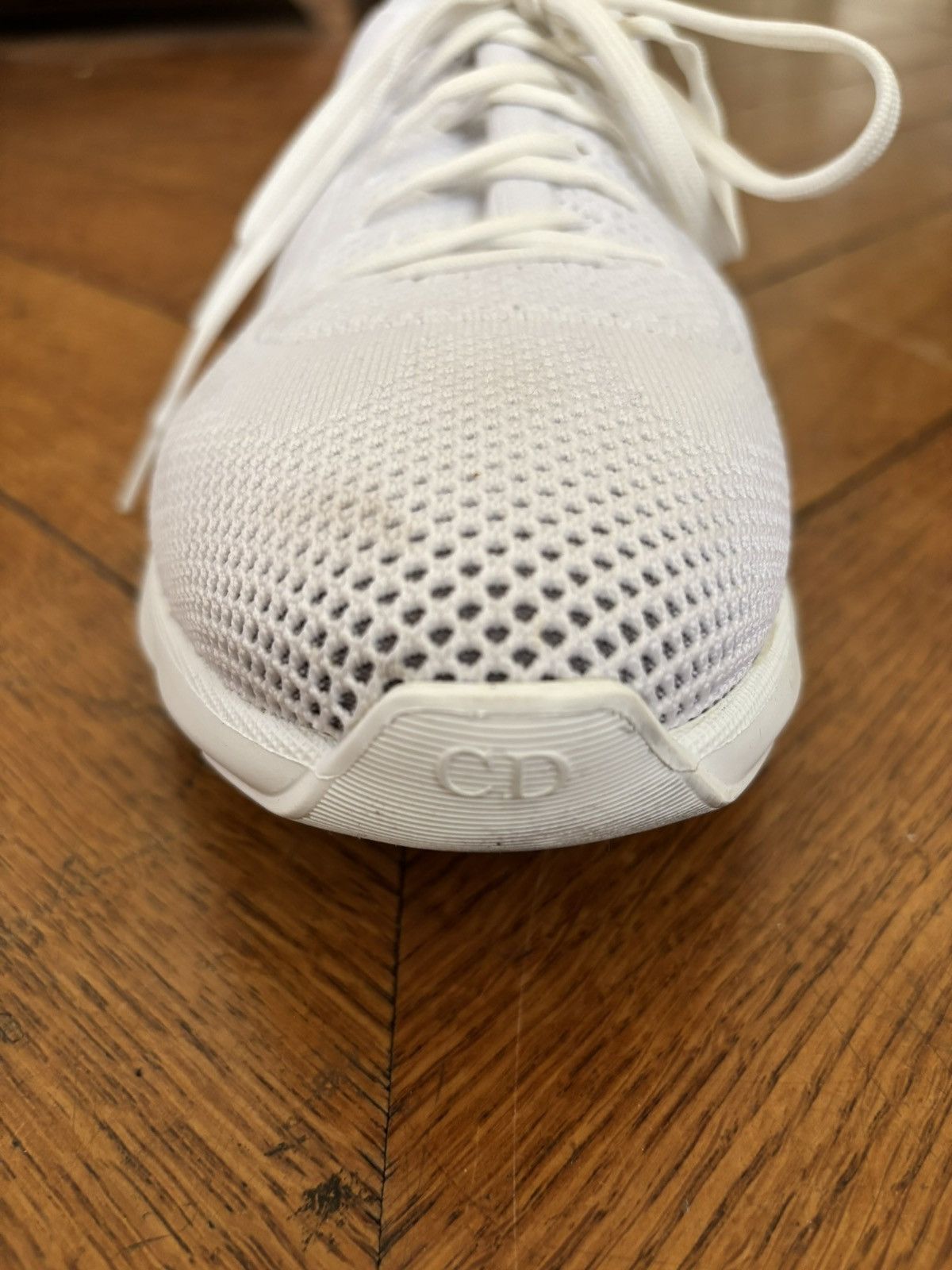 Dior Dior B21 Knit Sneakers – White (EU 45 / US 12) Size US 12 / EU 45 - 10 Thumbnail