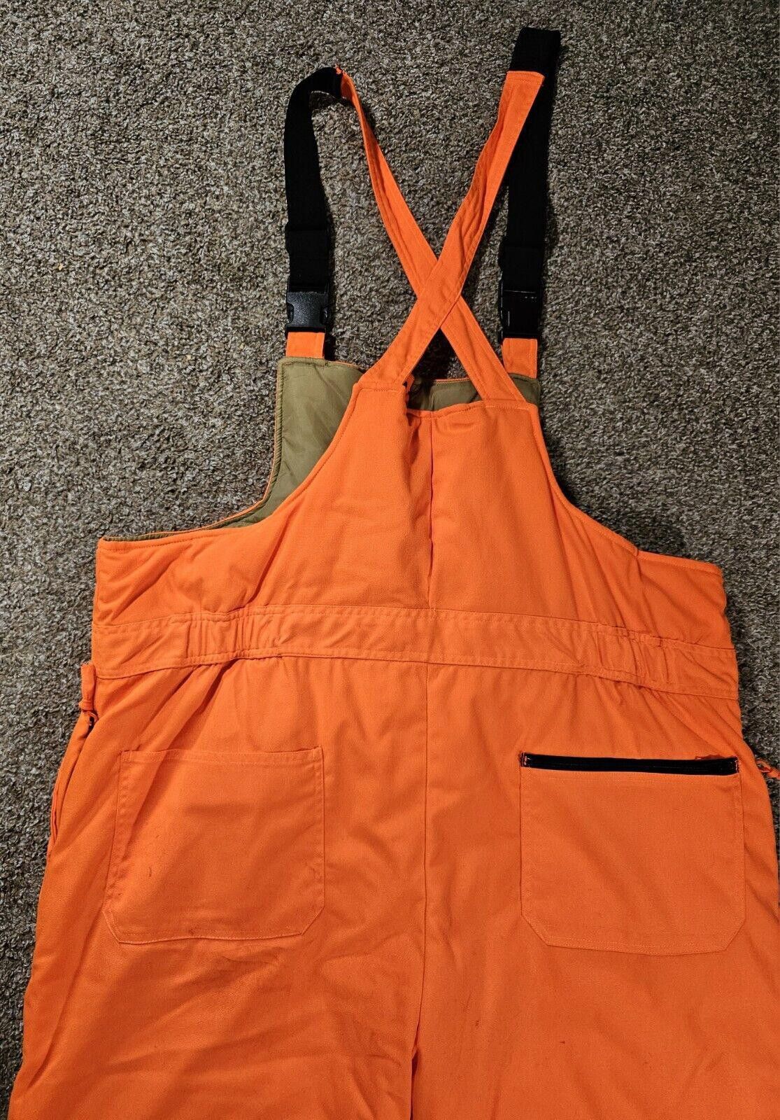 Designer Insulated Bib Overalls 3X Blaze Orange Hunt Mount'n Prairie Size ONE SIZE - 12 Thumbnail