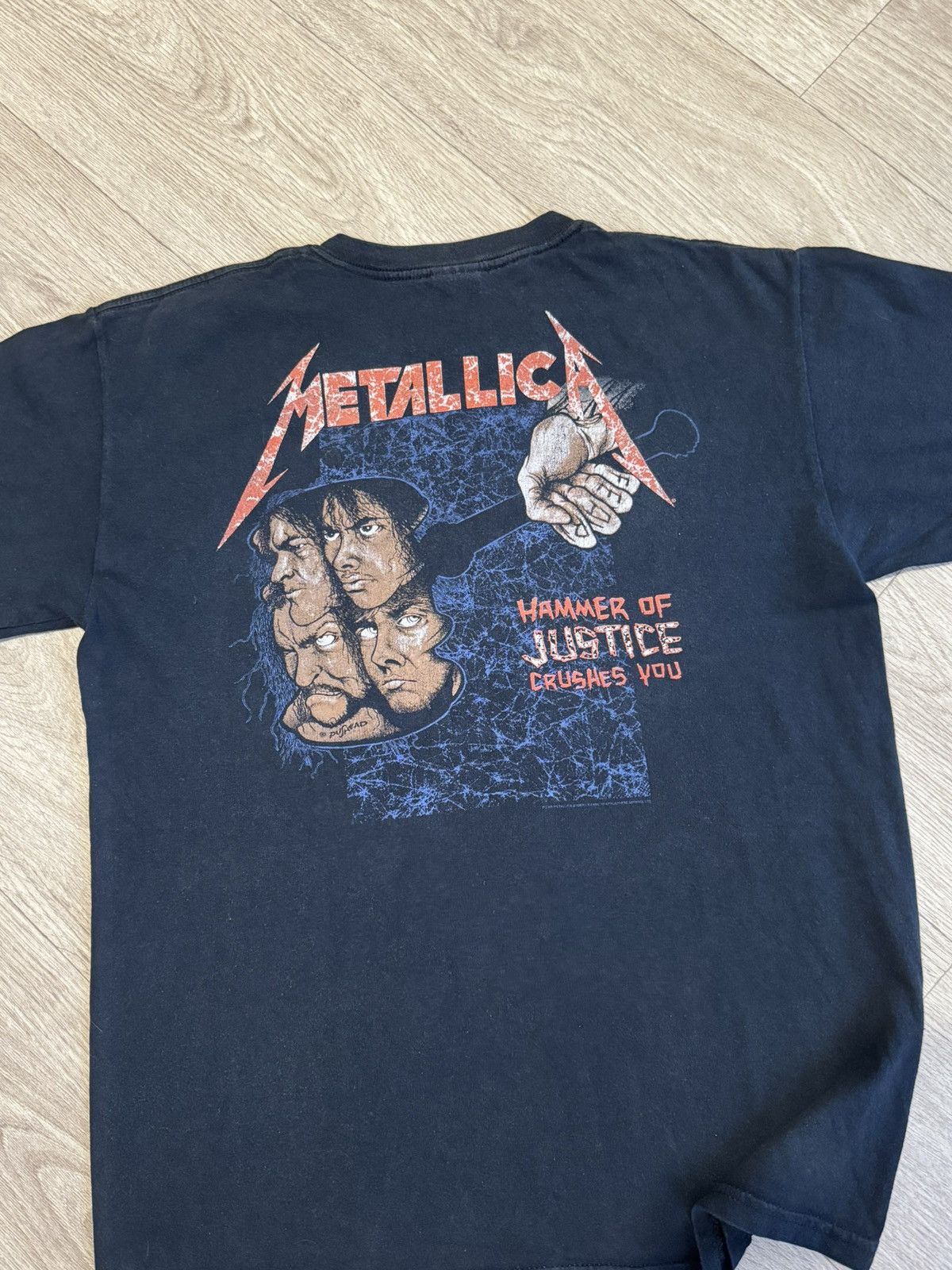 Band Tees 🔷Vintage Metallica Justice For All Rock Tour T-shirt🔷 Size US M / EU 48-50 / 2 - 7 Thumbnail