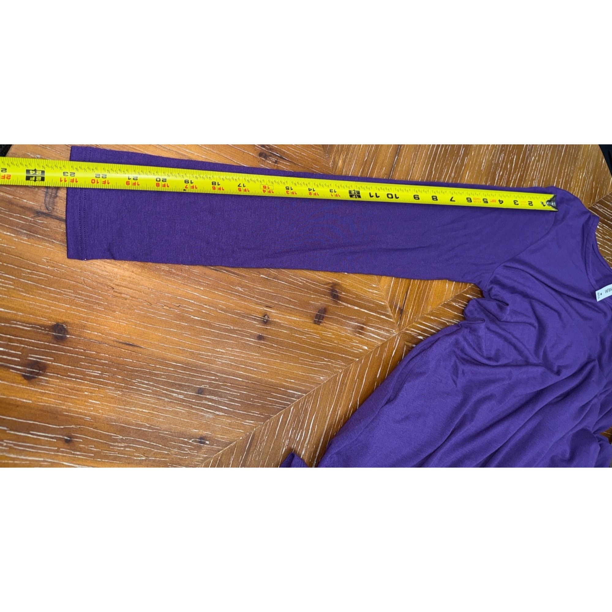 Other Long Sleeve Swing Tunic With Side Pockets Purple Medium Size M / US 6-8 / IT 42-44 - 8 Thumbnail