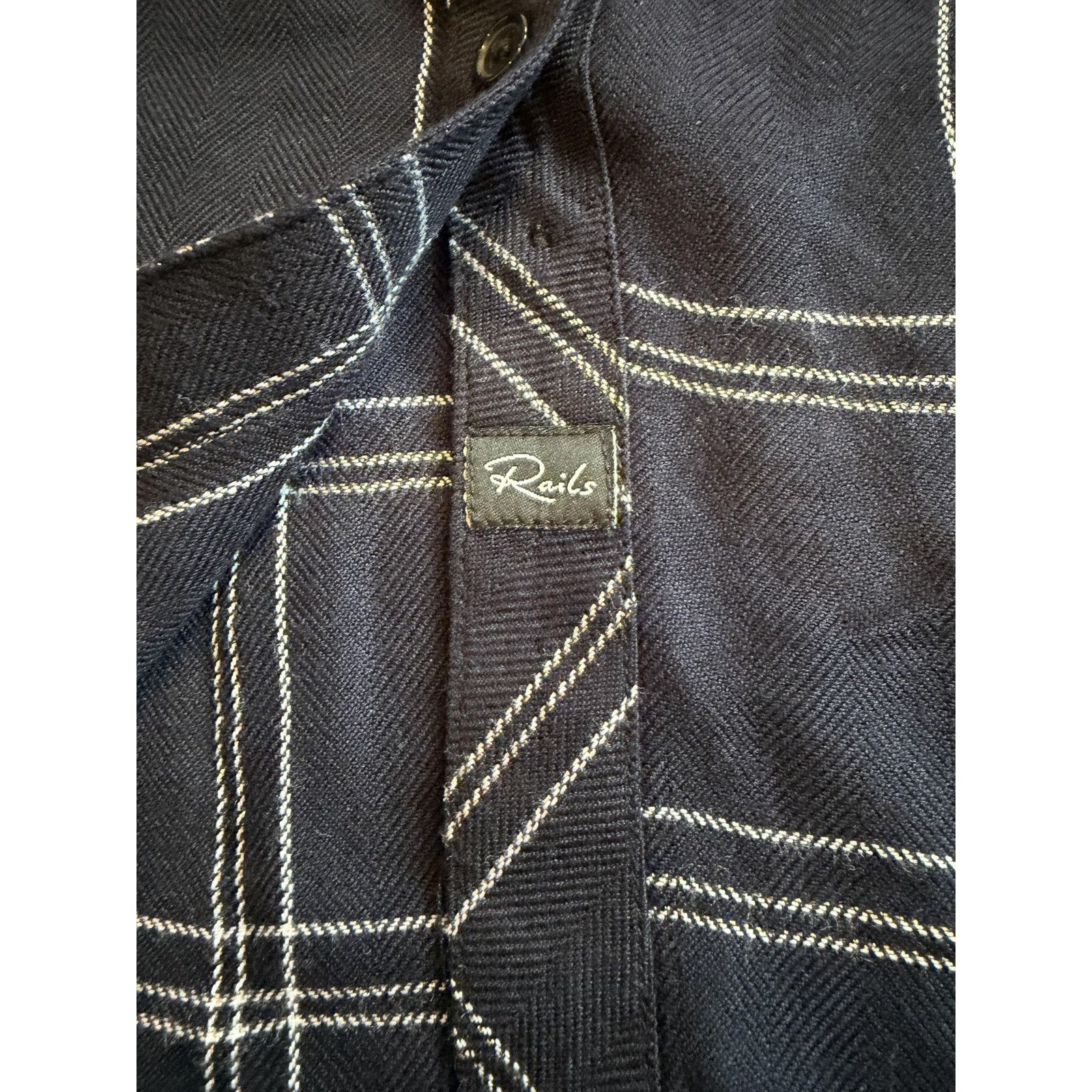 Rails Rails Womens Shirt XS Snow Plaid Button-Up LS Top Size XS / US 0-2 / IT 36-38 - 4 Thumbnail