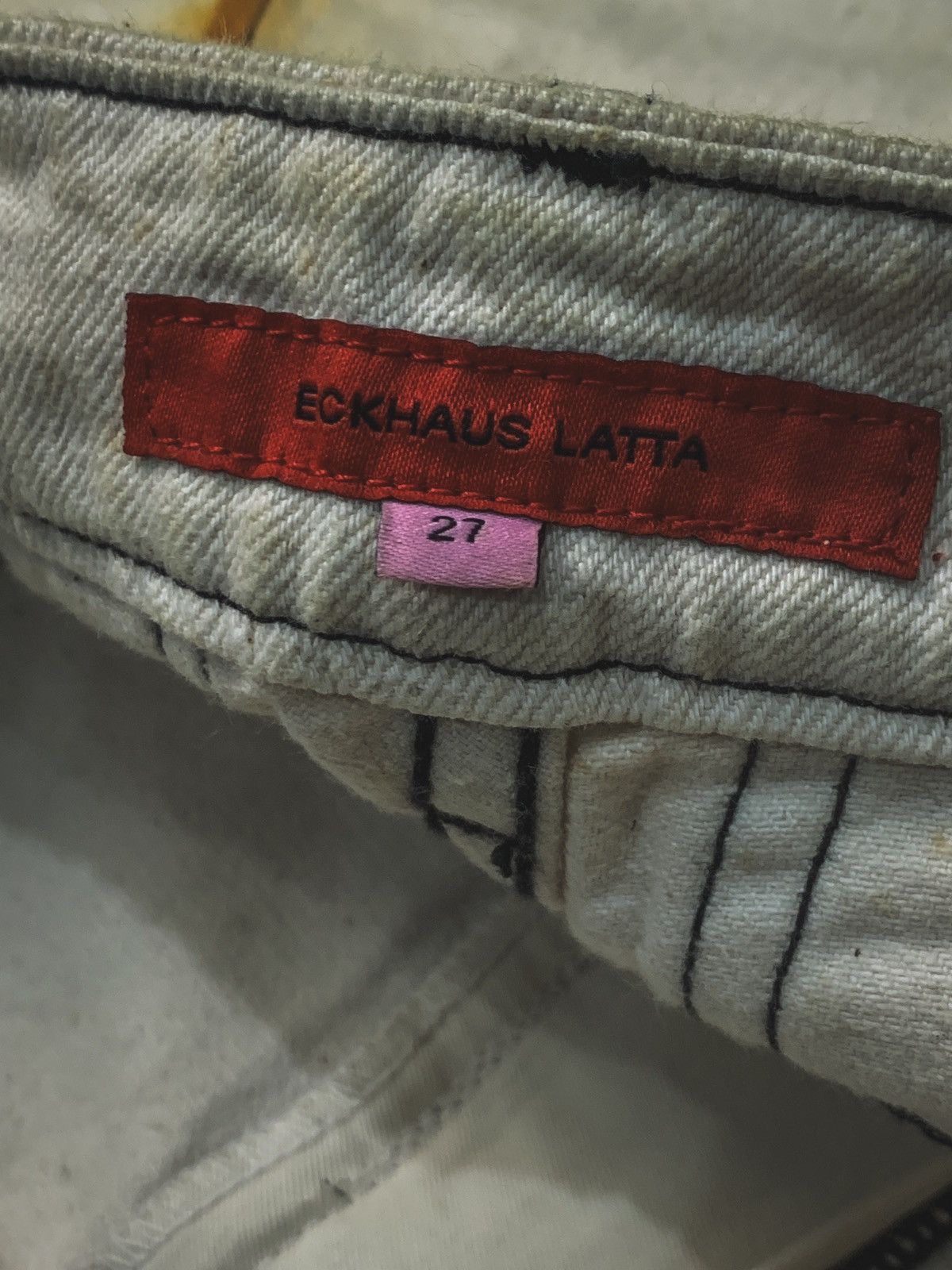 Eckhaus Latta Rust Seam Baggy Denim Pants Size US 30 / EU 46 - 9 Thumbnail