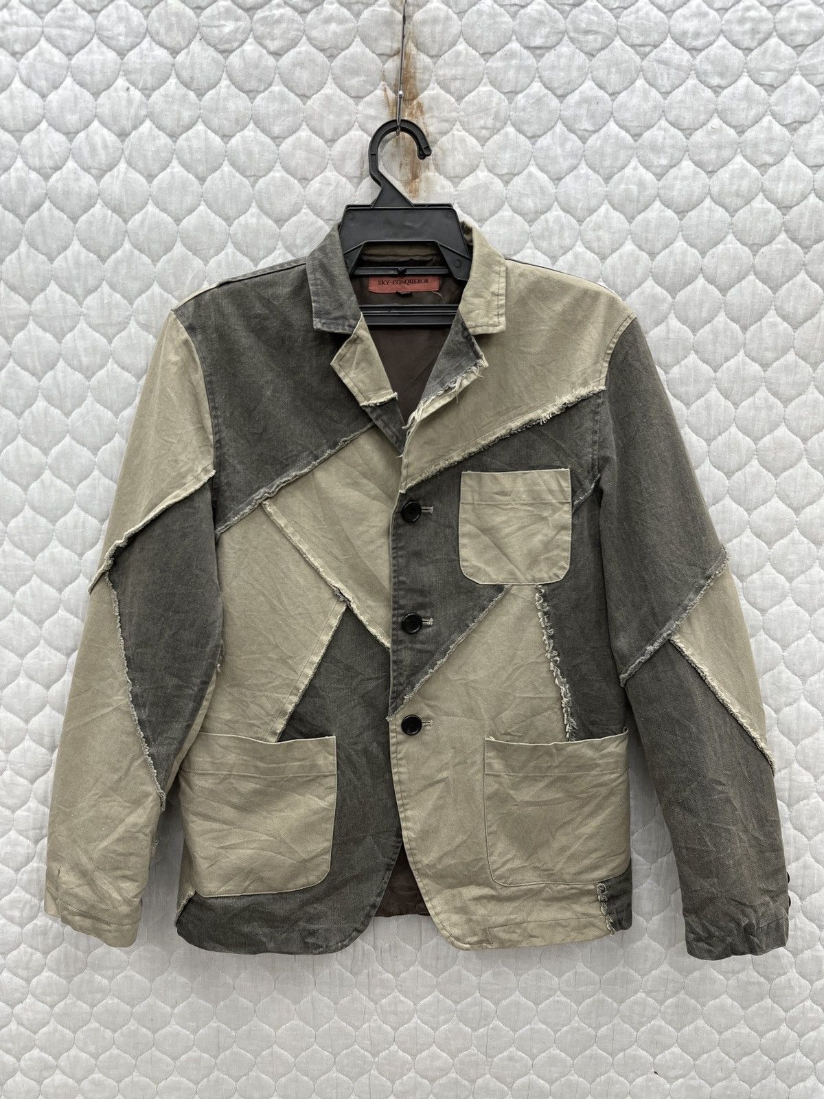 Vintage 🔥🔥🔥STEALS SKY CONQUEROR PATCHWORK JACKET KAPITAL INSPIRED Size US S / EU 44-46 / 1 - 1 Thumbnail