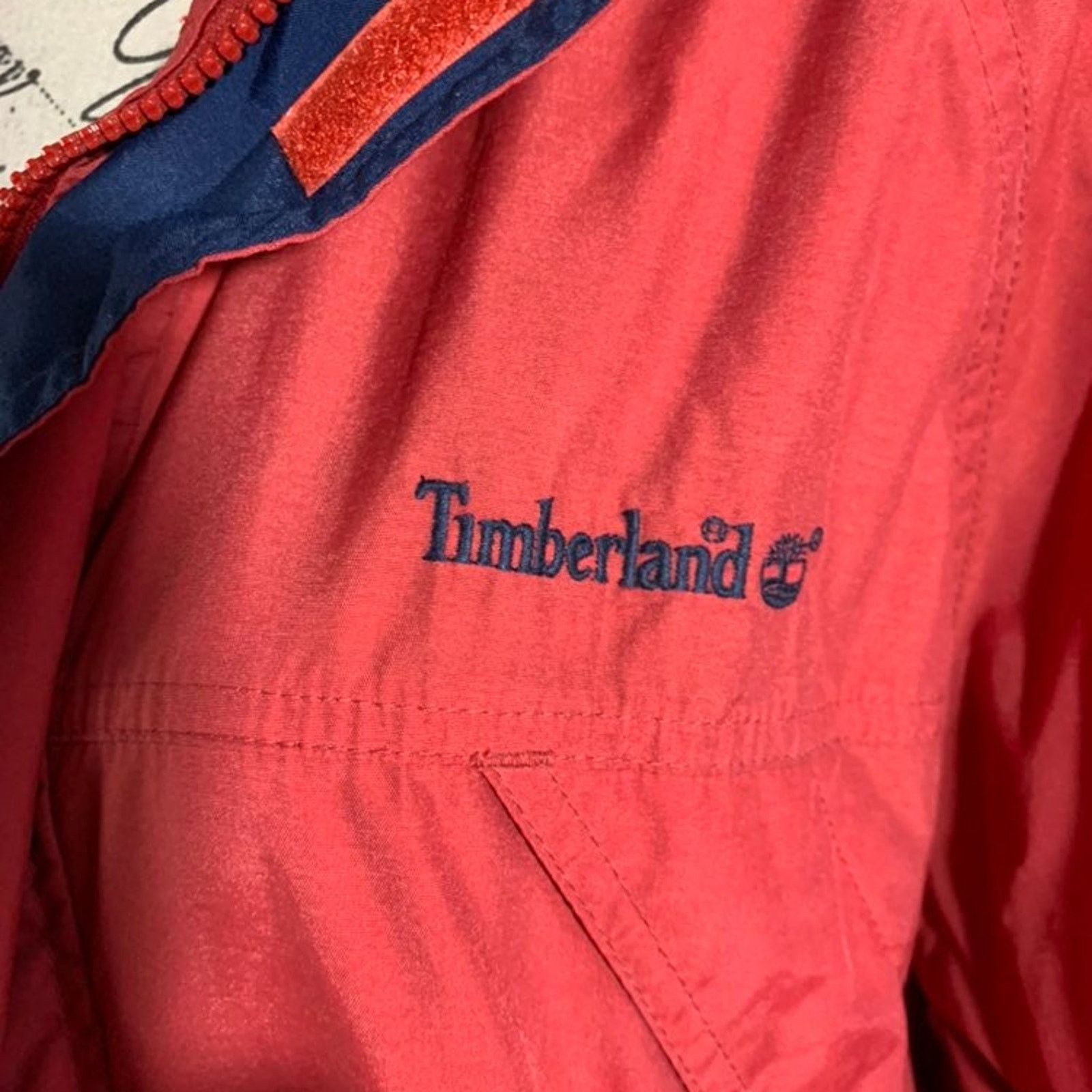 Timberland Timberland Men's Sz Medium Windbreaker jacket Hood Zip Front Size US M / EU 48-50 / 2 - 7 Thumbnail