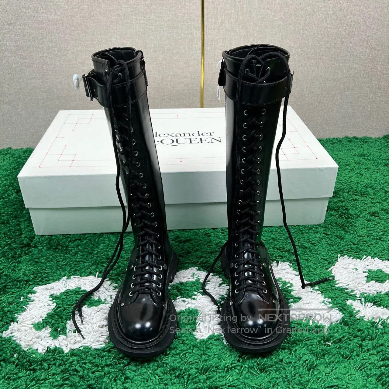 Alexander McQueen ALEXANDER MCQUEEN High-Lace Riding Boots| Size US 4.5 / IT 34.5 - 5 Thumbnail