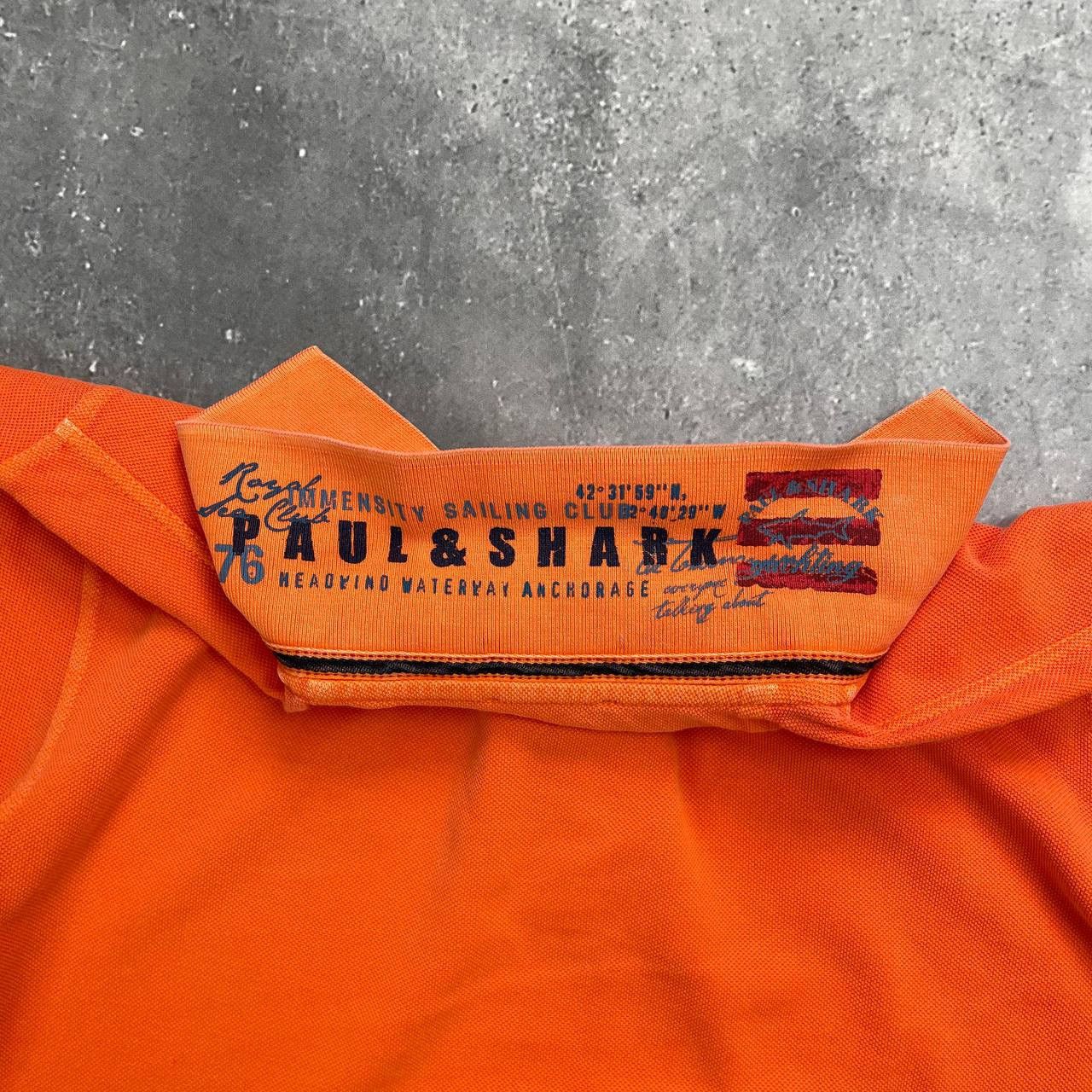 Designer × Paul & Shark Paul & Shark Ocean Team Polo Shirt Garment Dyed Orange M Size US M / EU 48-50 / 2 - 23 Thumbnail