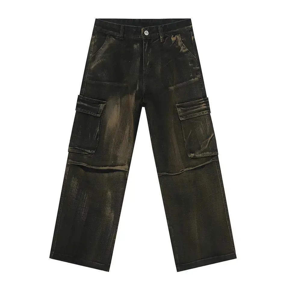 Japanese Brand Retro loose wide leg pocket jeans Size US 32 / EU 48 - 4 Thumbnail