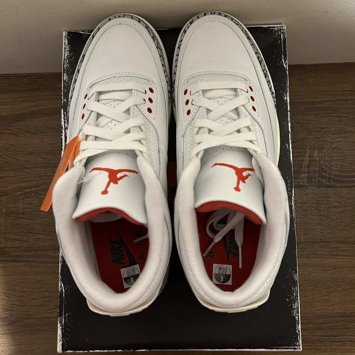 Designer × Jordan Brand × Nike Nike Air Jordan Retro 3 White Cement Reimagined Men’s 9 NEW Size US 9 / EU 42 - 4 Thumbnail