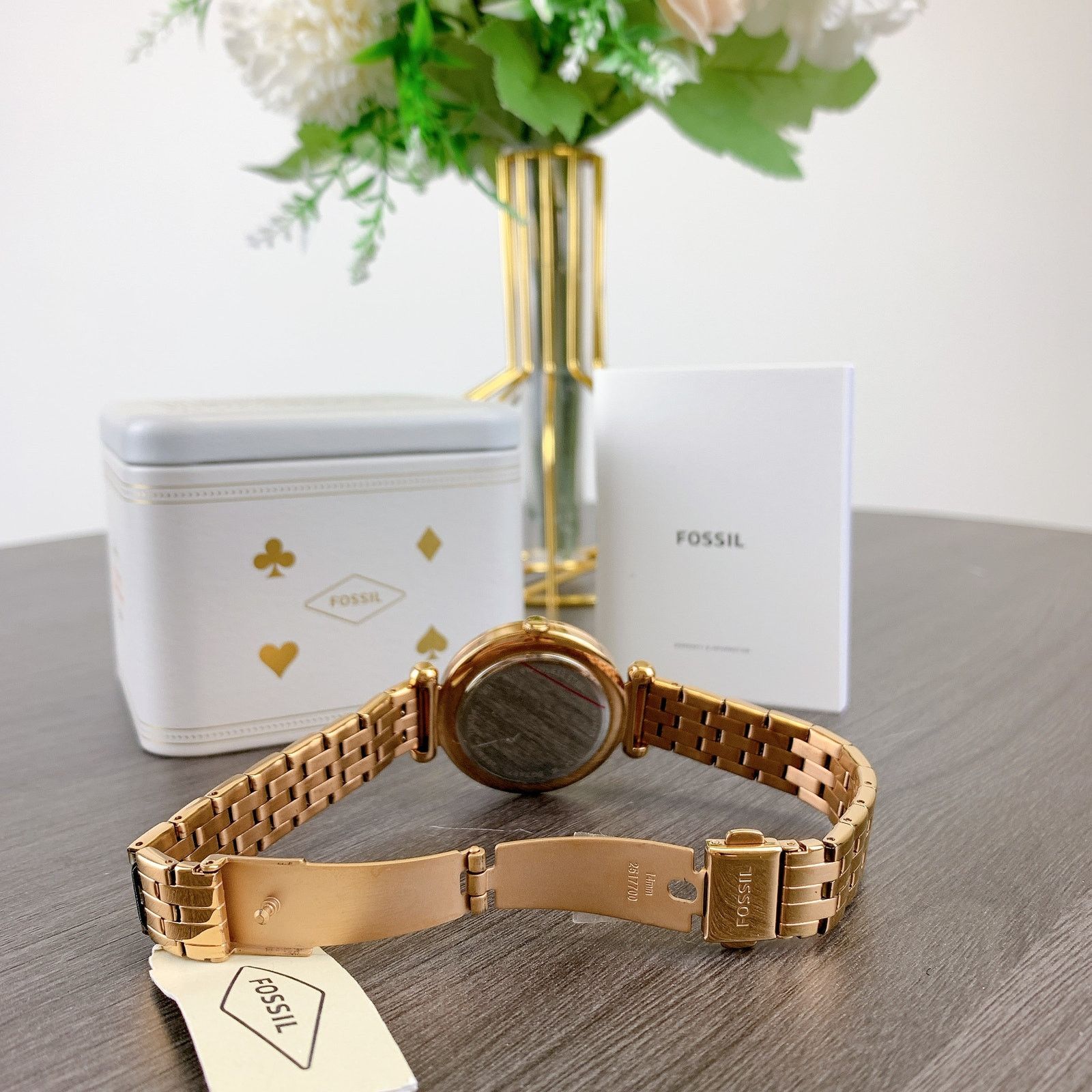 Fossil Fossil BQ3497 Tillie Three-Hand Rose Gold Stainless Watch Size ONE SIZE - 4 Thumbnail